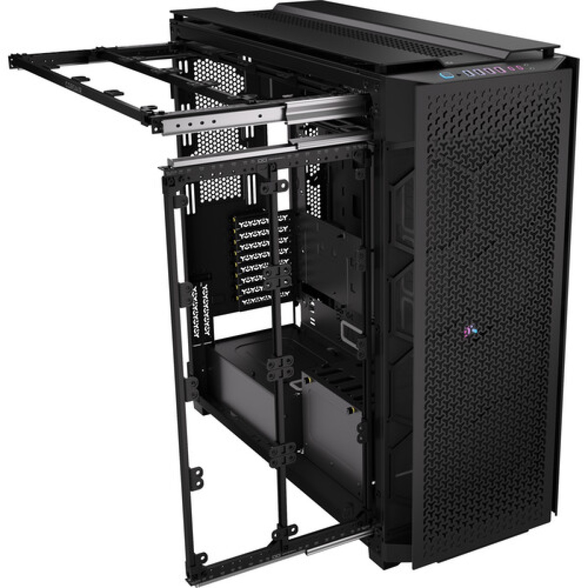 Gabinete Gamer Corsair 9000D RGB Airflow, Full Tower, Vidro Temperado, E-ATX/SSI-EEB, Sem Fans, Preto, CC-9011273-WW