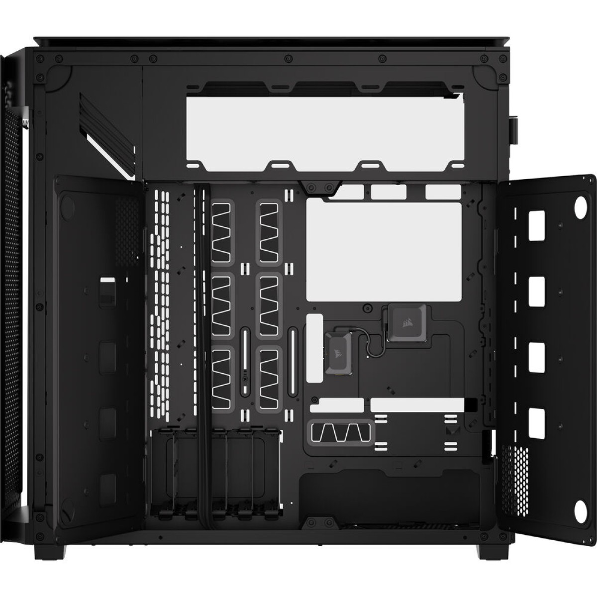 Gabinete Gamer Corsair 9000D RGB Airflow, Full Tower, Vidro Temperado, E-ATX/SSI-EEB, Sem Fans, Preto, CC-9011273-WW