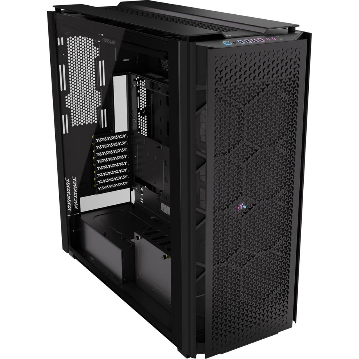 Gabinete Gamer Corsair 9000D RGB Airflow, Full Tower, Vidro Temperado, E-ATX/SSI-EEB, Sem Fans, Preto, CC-9011273-WW