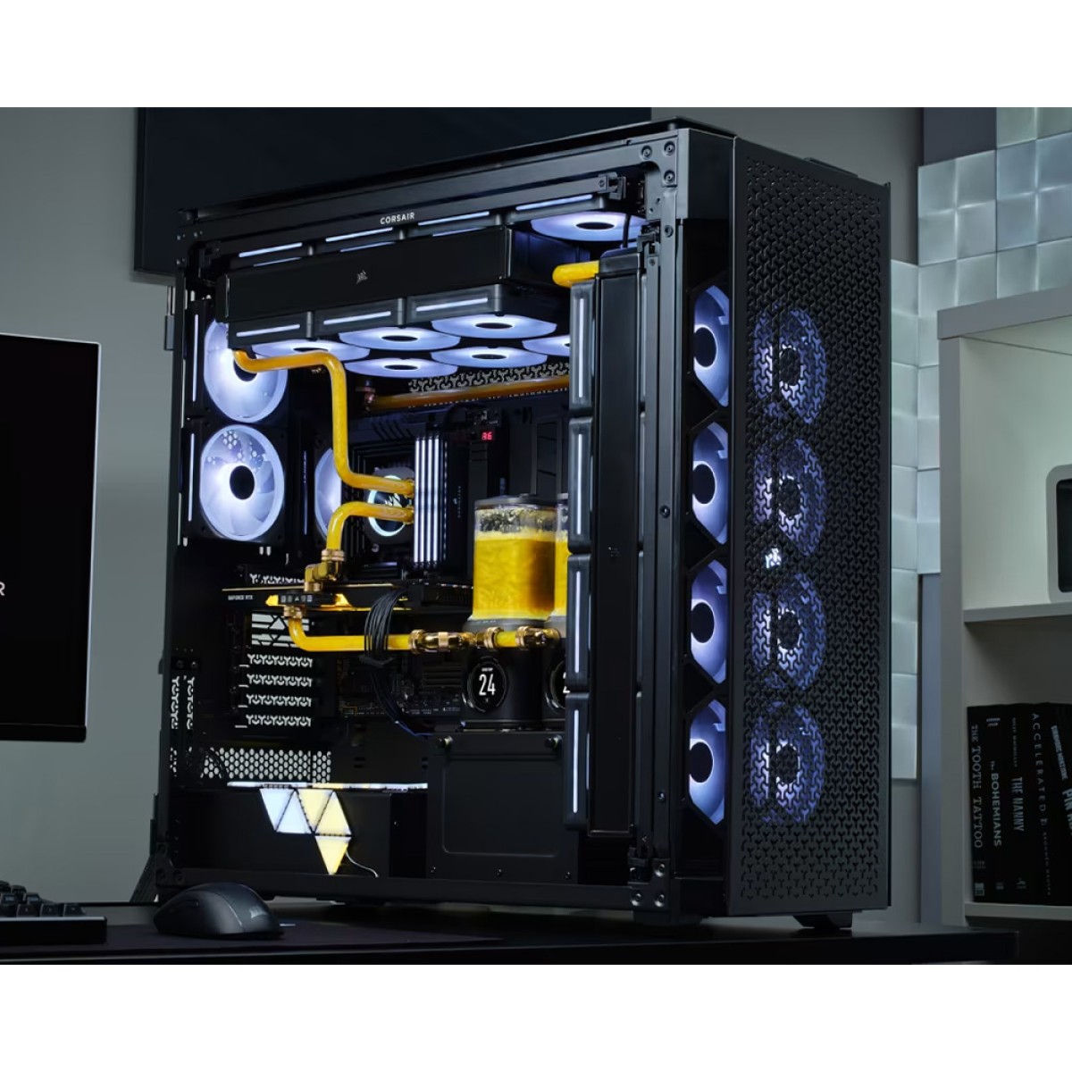 Gabinete Gamer Corsair 9000D RGB Airflow, Full Tower, Vidro Temperado, E-ATX/SSI-EEB, Sem Fans, Preto, CC-9011273-WW