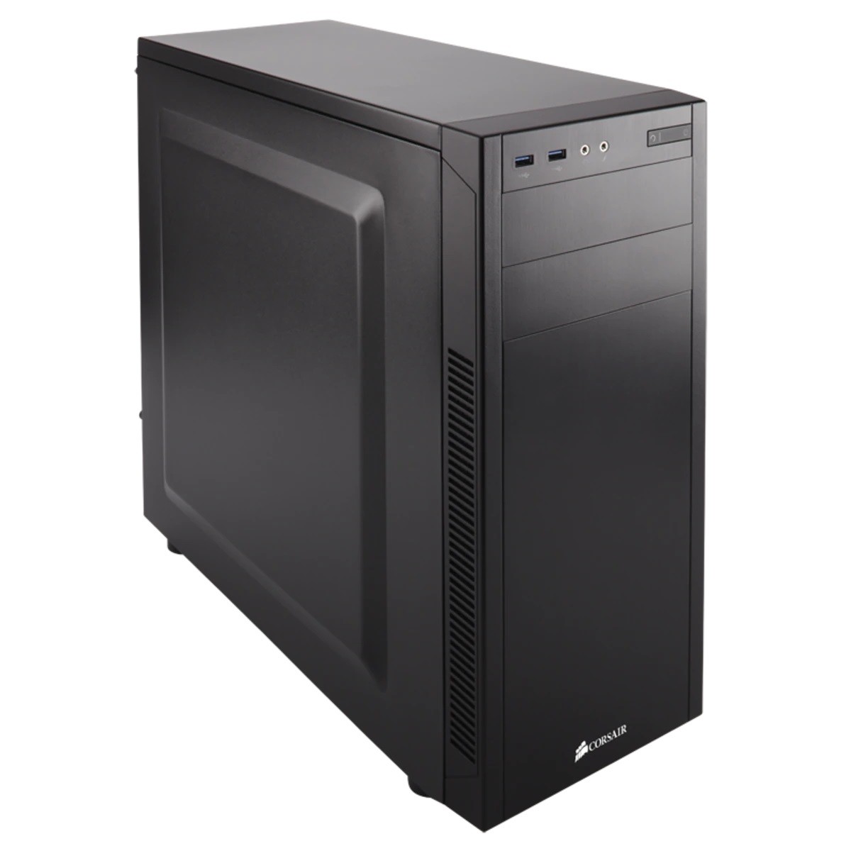 Gabinete Gamer Corsair, Carbide 100R, Mid Tower, ATX, Black, Sem Fonte, Dois Fans, CC-9011077-WW