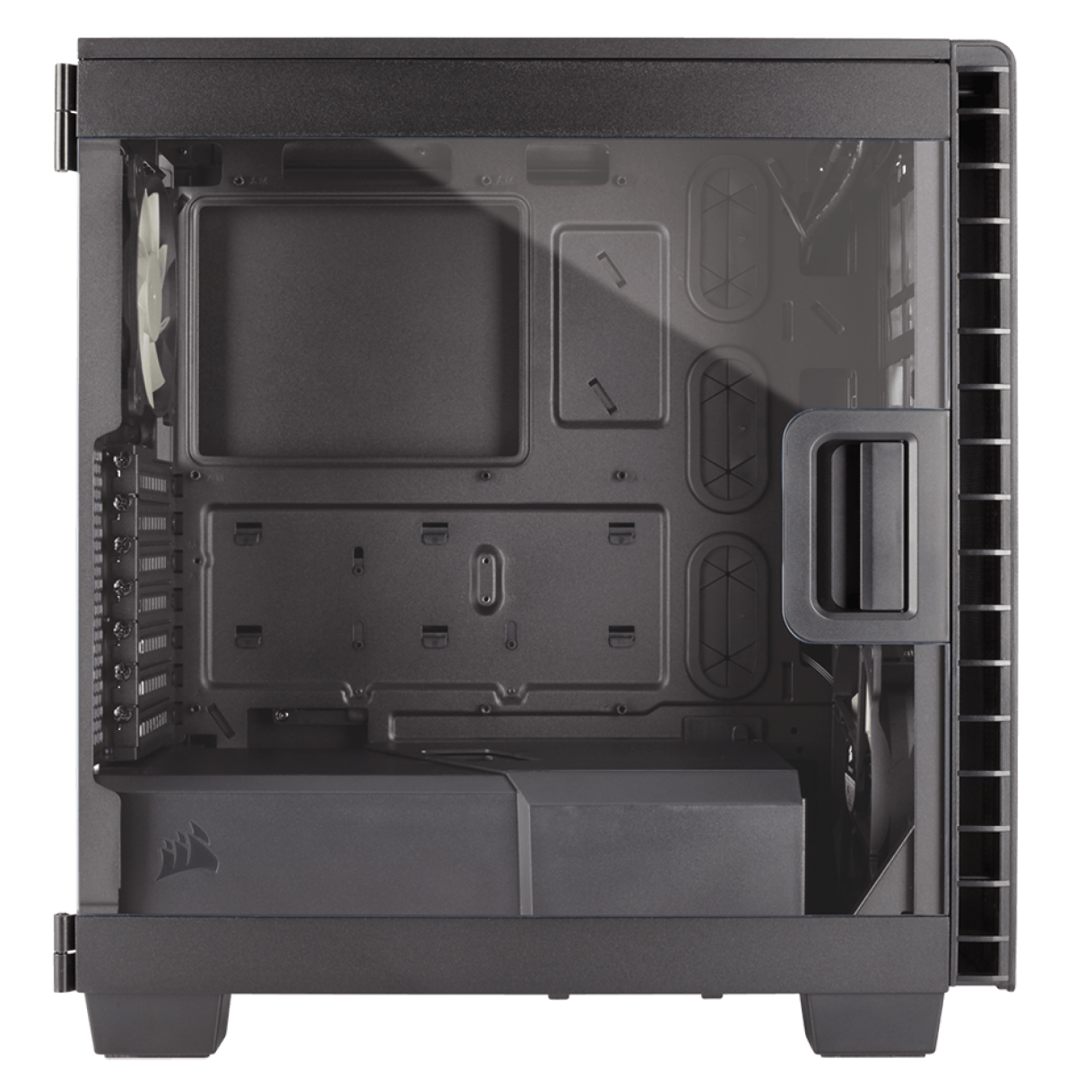 Gabinete Gamer Corsair Carbide Clear 400C, Mid Tower, Com 2 Fans, Lateral em Acrílico, Black Sem Fonte, CC-9011081-WW
