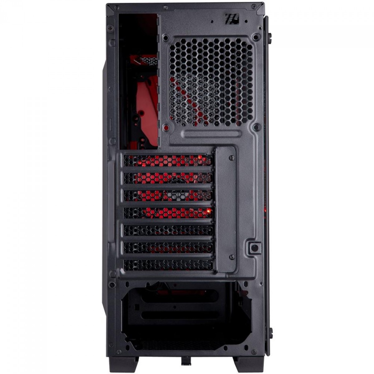 Gabinete Gamer Corsair Carbide SPEC-04, Mid Tower, Com 1 Fan, Vidro Temperado, Black/Red, Sem Fonte, CC-9011117-WW