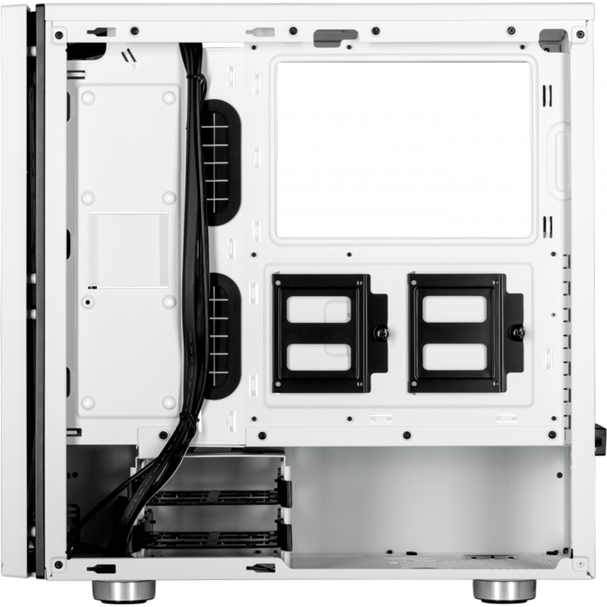Gabinete Gamer Corsair, Carbide SPEC-06 RGB, Mid Tower, Vidro temperado, White, Sem Fonte, Com 2 Fans, CC-9011147-WW