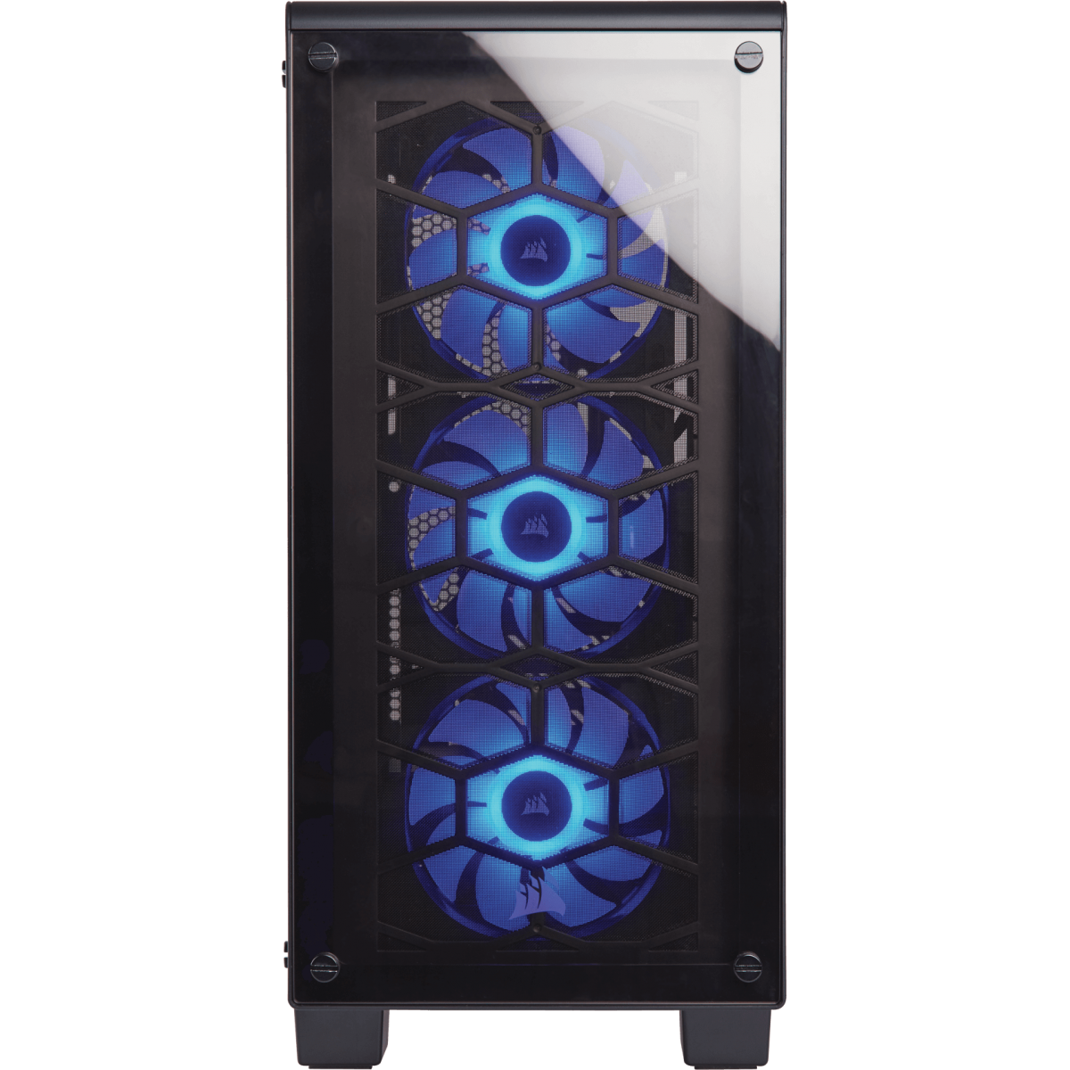 Gabinete Gamer Corsair Crystal 460X RGB, Mid Tower, Com 3 Fans, Vidro Temperado, Black, Sem Fonte, CC-9011101-WW