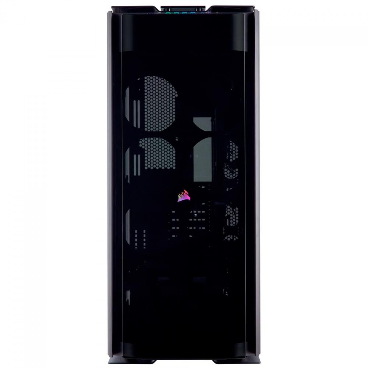 Gabinete Gamer Corsair Obsidian Series 1000D, RGB, Super Tower, Vidro temperado, Black, Sem Fonte, Sem Fan, CC-9011148-WW