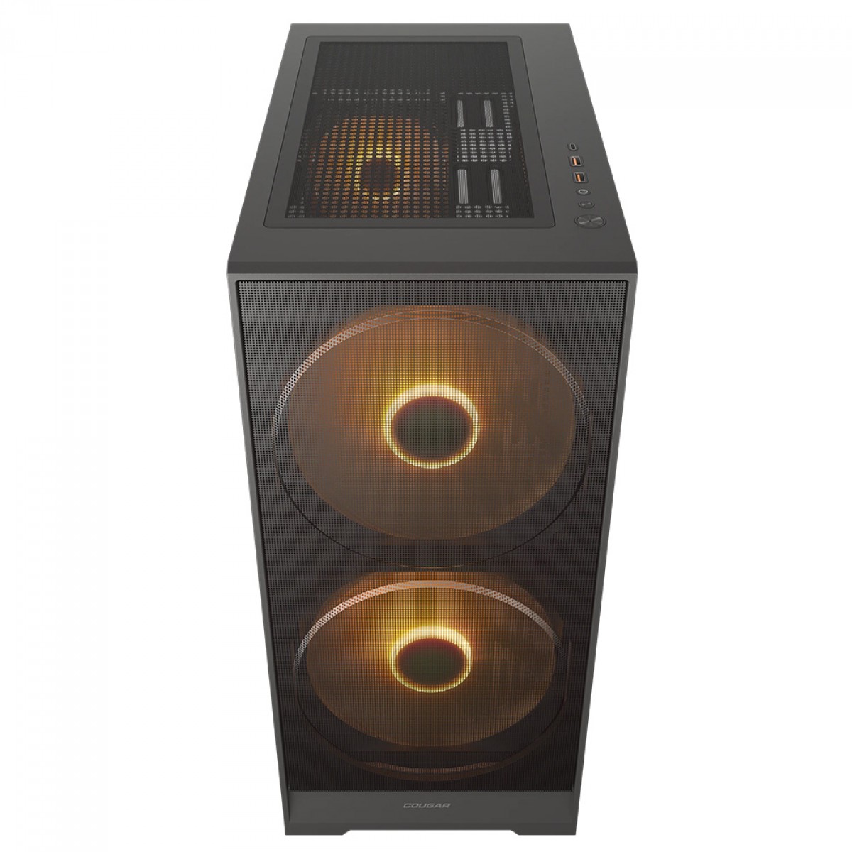 Gabinete Gamer Cougar Airface 180 RGB, Mid Tower, Vidro Temperado, ATX, Com 3 Fans, Preto, 385VA40.0001