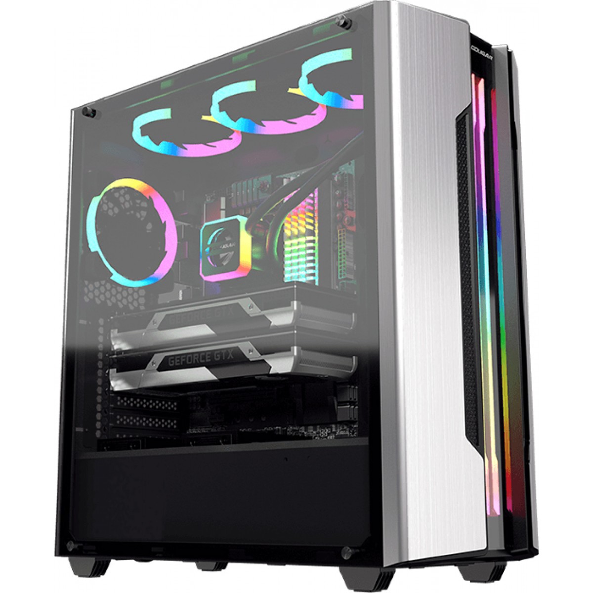 Pc отзывы. Корпус cougar Gemini s. Корпус cougar Gemini s серебристый. Case: cougar Gemini s Iron-Gray. Компьютерный корпус cougar Gemini s Silver.