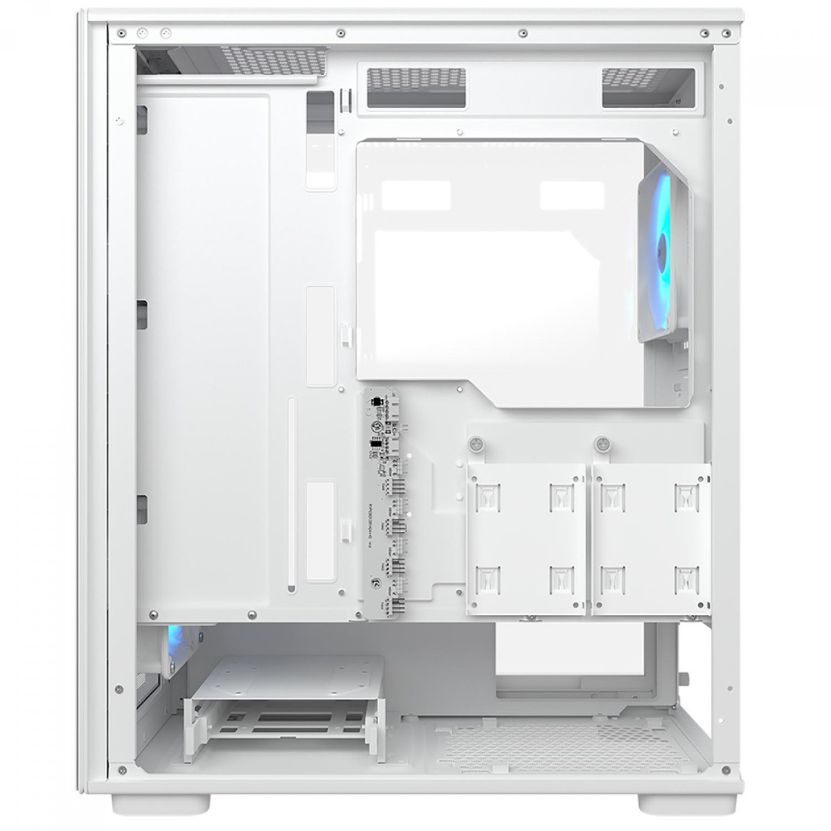 Gabinete Gamer Cougar MX220 RGB, Mid Tower, Vidro Temperado, ATX, Com 4 Fans, Branco, 382AC80.0002