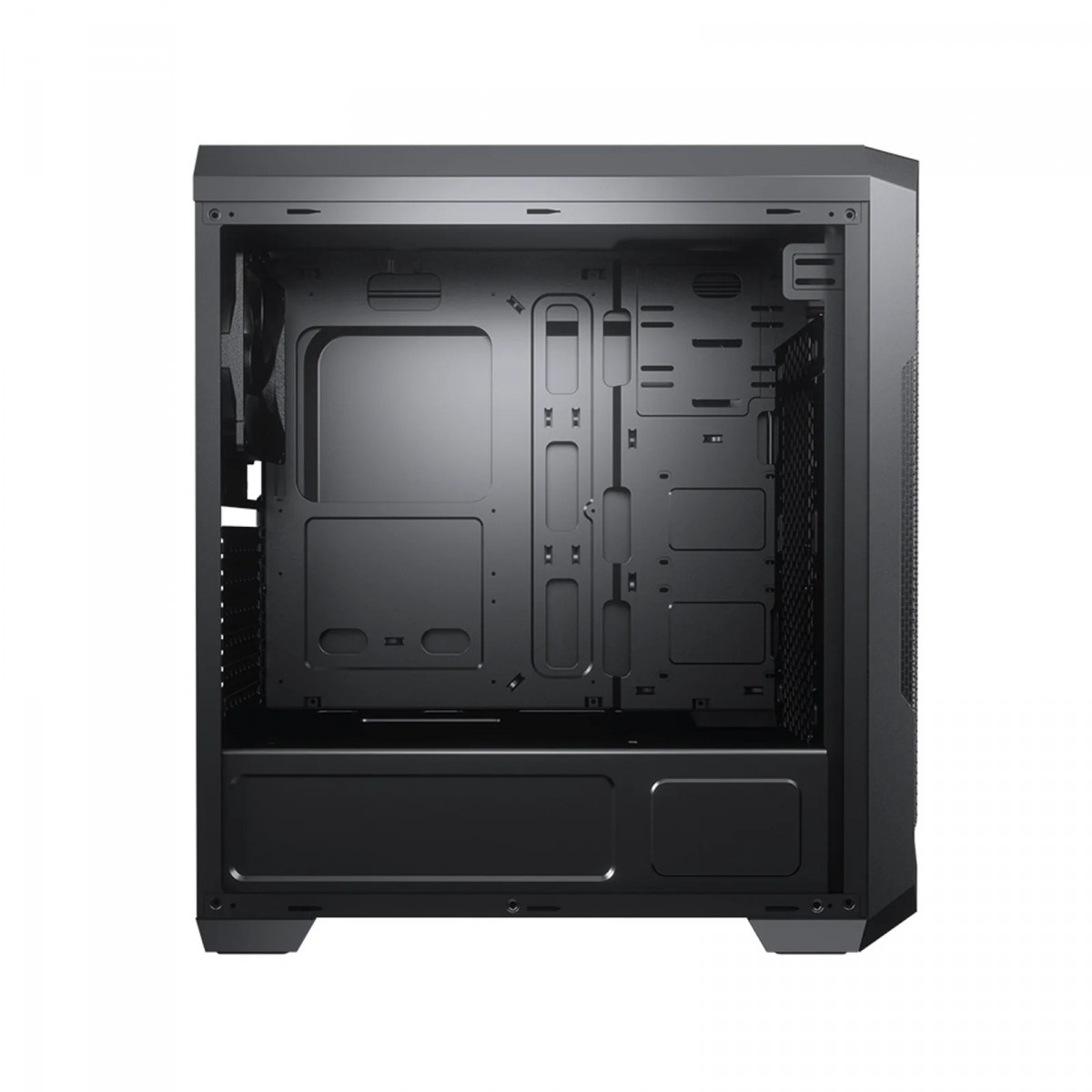 Gabinete Gamer Cougar, MX331 Mesh, Mid-Tower, Black, 385NC20.0004, Sem Fonte, Com 1 Fan, 385NC20-0004