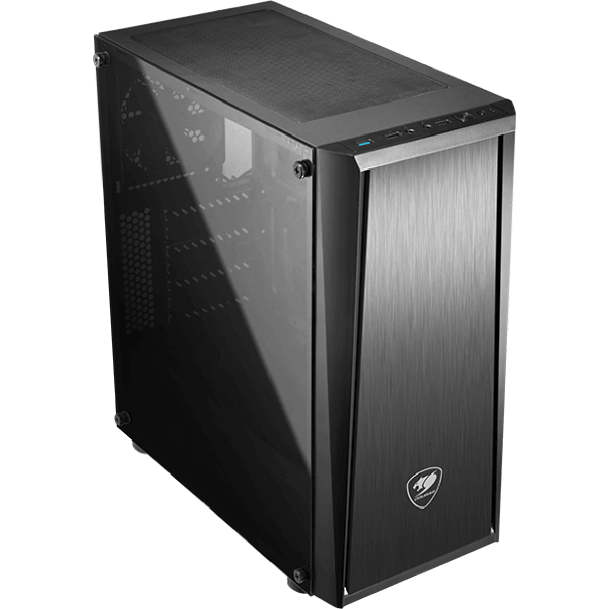 Gabinete Gamer Cougar MX340 385WMW0.0001 Vidro Temperado Mid Tower Preto Sem Fonte