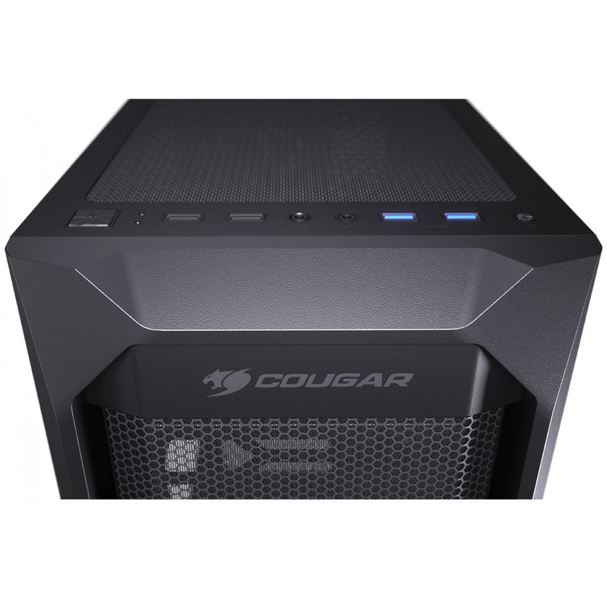 Gabinete Gamer Cougar MX410 Mesh-G, Mid-Tower, Vidro Temperado, Sem fonte, Com 1 Fan