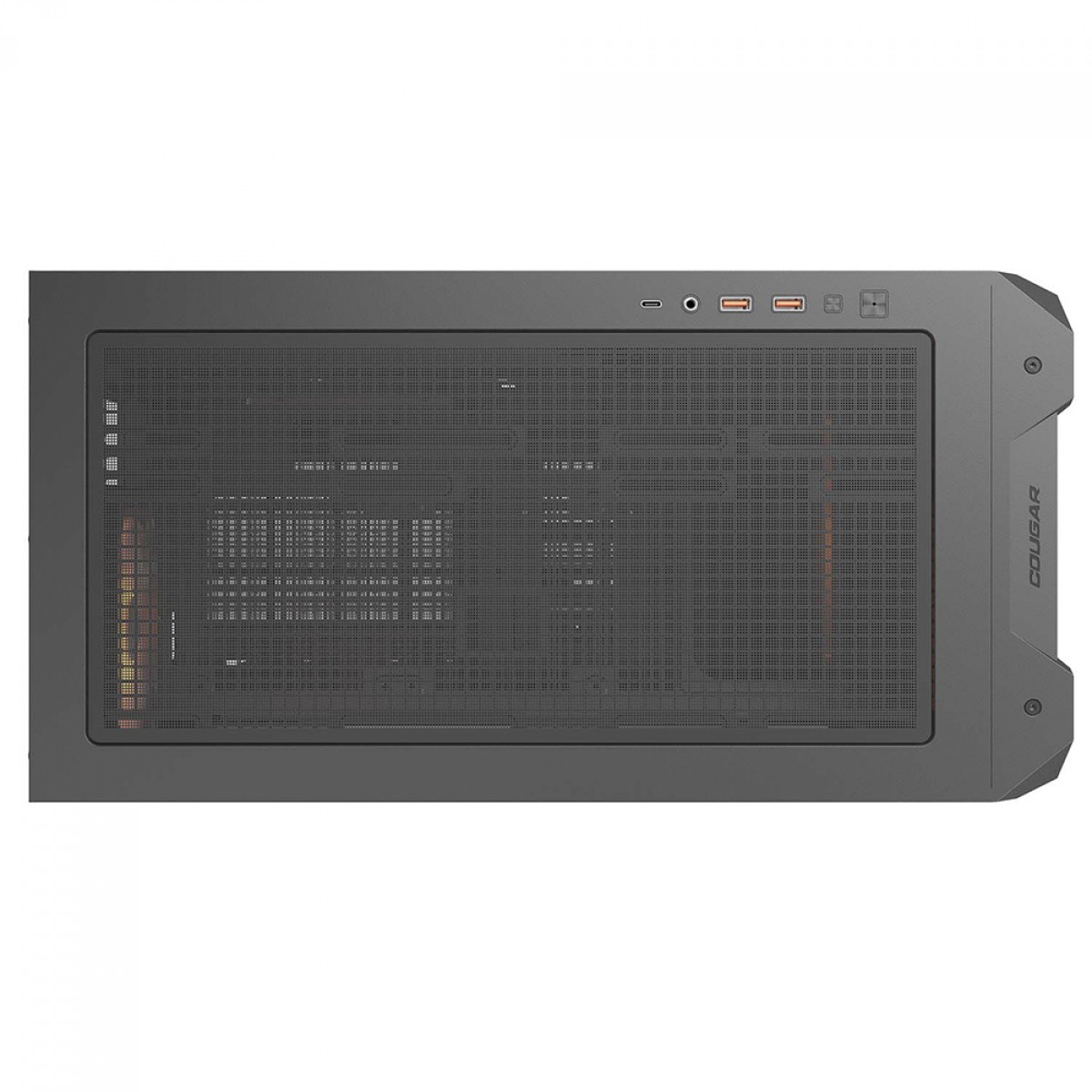 Gabinete Gamer Cougar MX600 Mini RGB, Mini Tower, Vidro Temperado, MATX, Com 3 Fans, Preto, 385GC90.0001