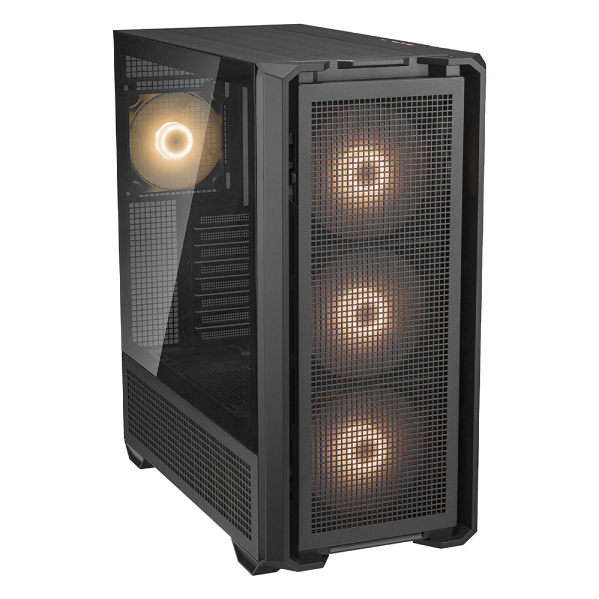 Gabinete Gamer Cougar MX600 RGB, Full Tower, Vidro Temperado, E-ATX, Preto, Sem Fonte, Com 4 Fans, 3857C90.0001