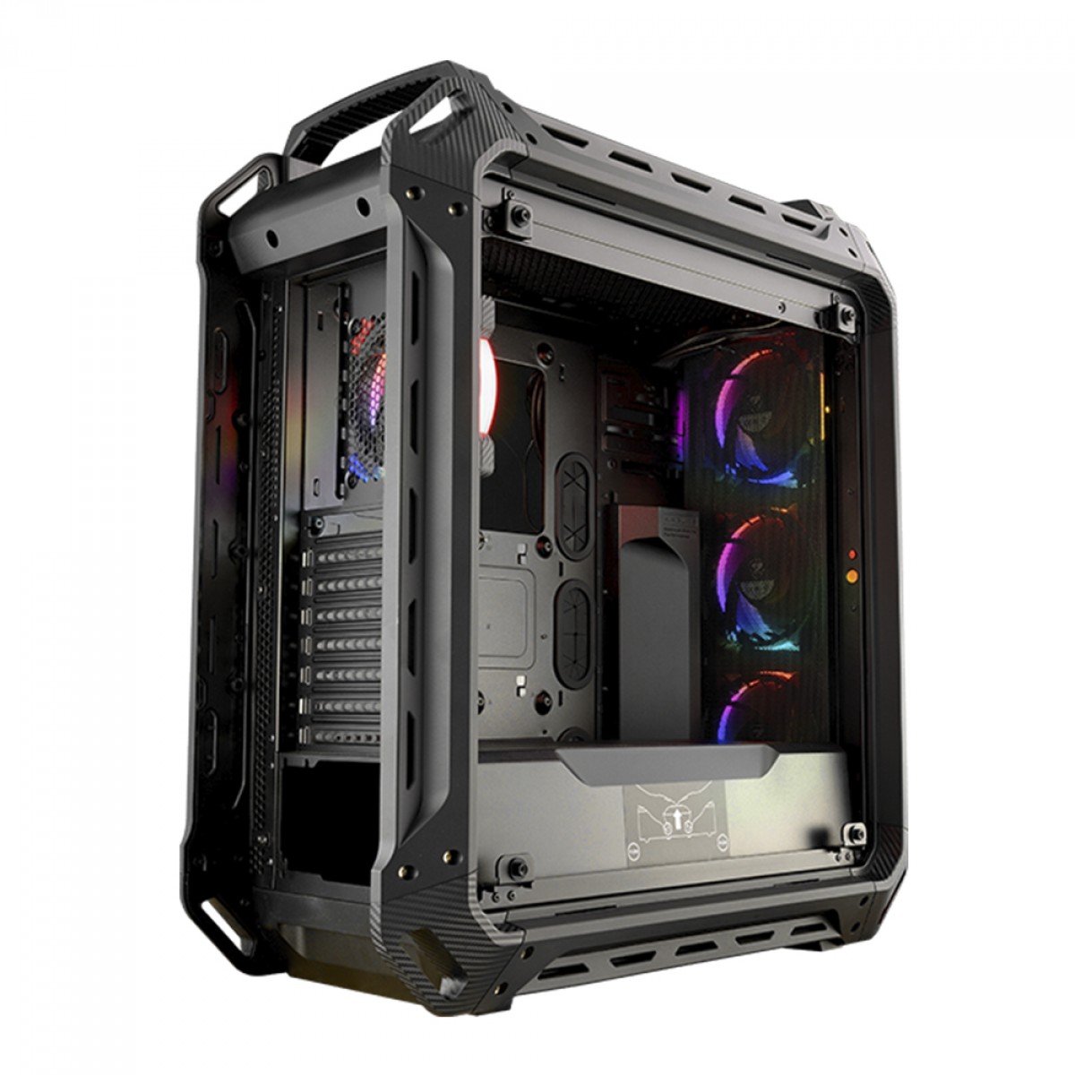 Gabinete Gamer Cougar Panzer Evo RGB, Full Tower, Vidro Temperado, Black, Sem Fonte, Com 4 Fans, 106AMT0003-04