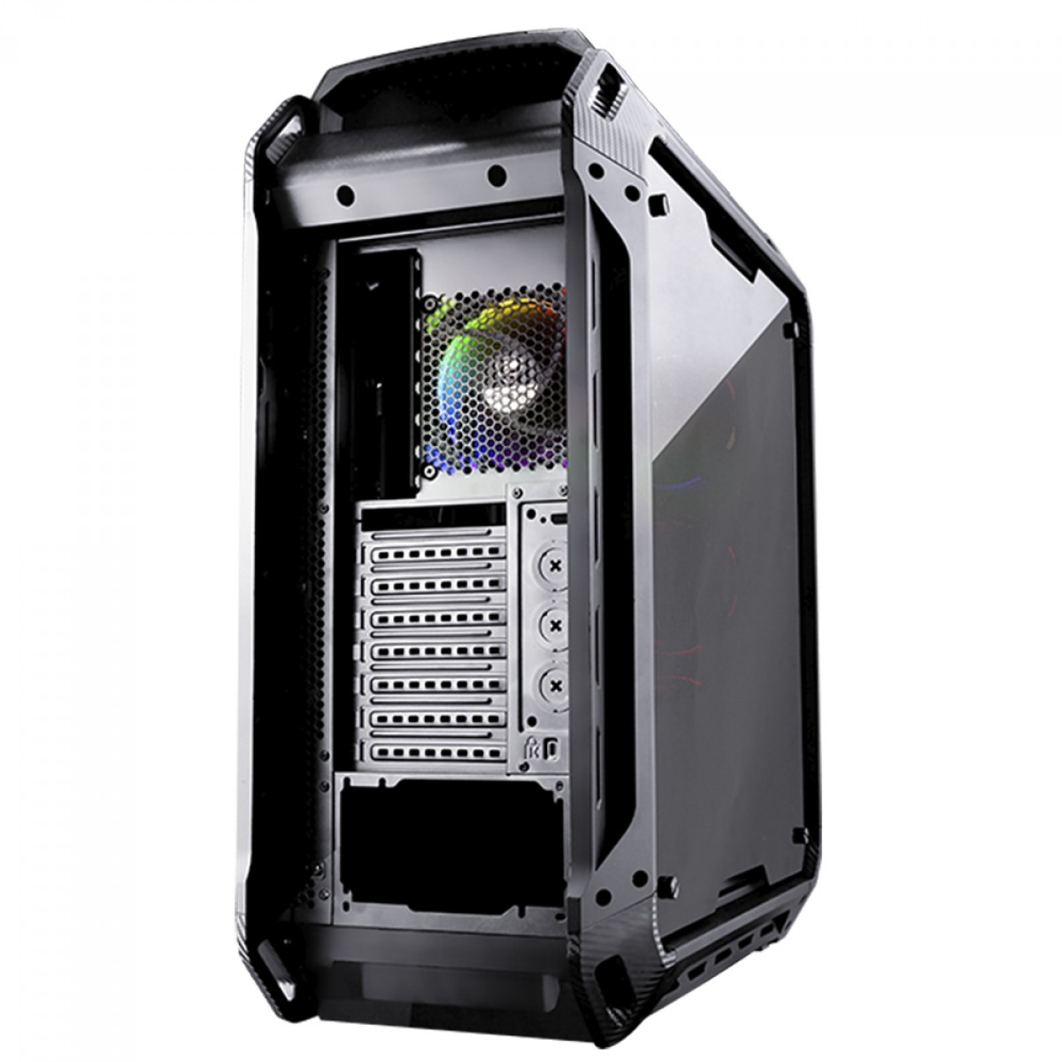 Gabinete Gamer Cougar Panzer Evo RGB, Full Tower, Vidro Temperado, Black, Sem Fonte, Com 4 Fans, 106AMT0003-04