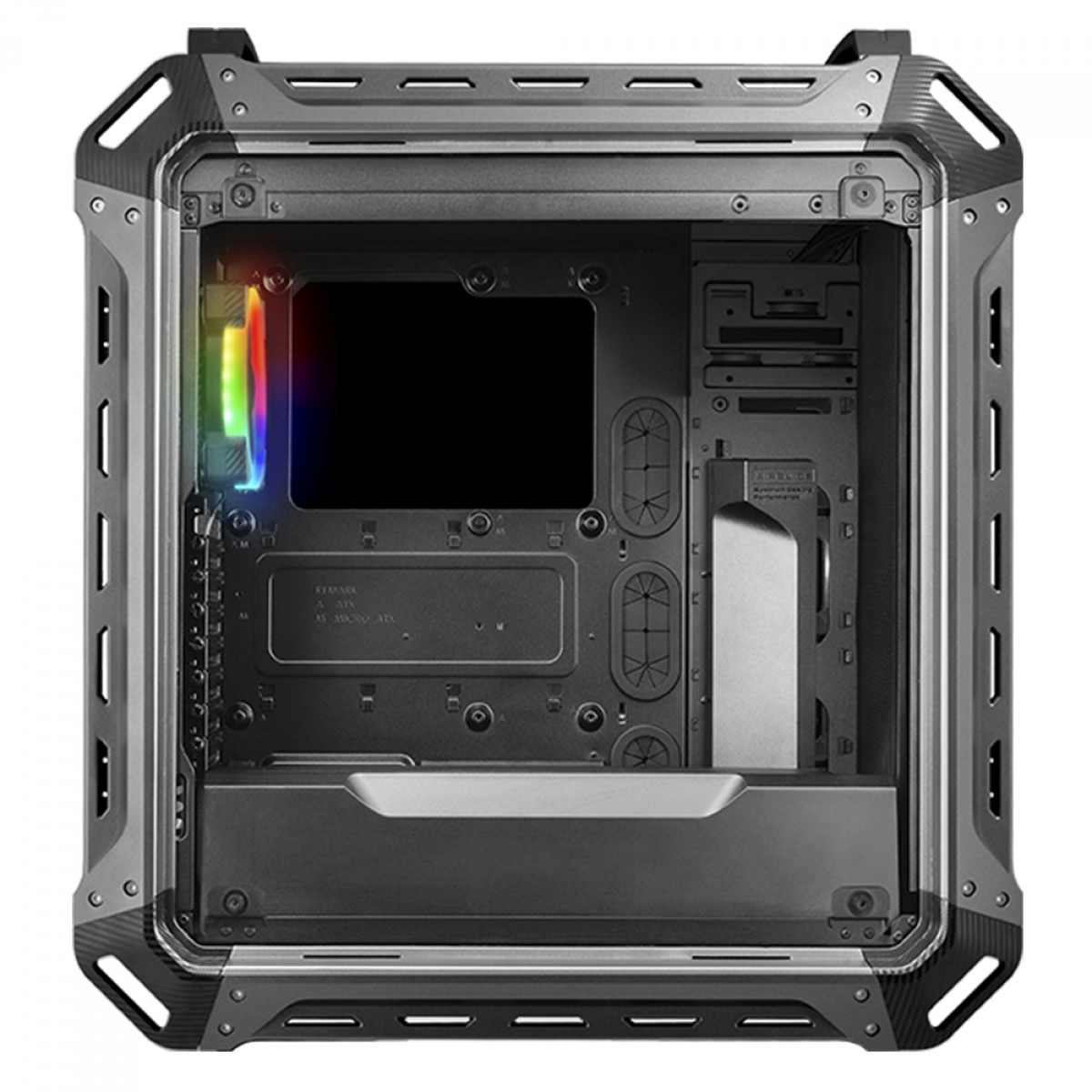 Gabinete Gamer Cougar Panzer Evo RGB, Full Tower, Vidro Temperado, Black, Sem Fonte, Com 4 Fans, 106AMT0003-04