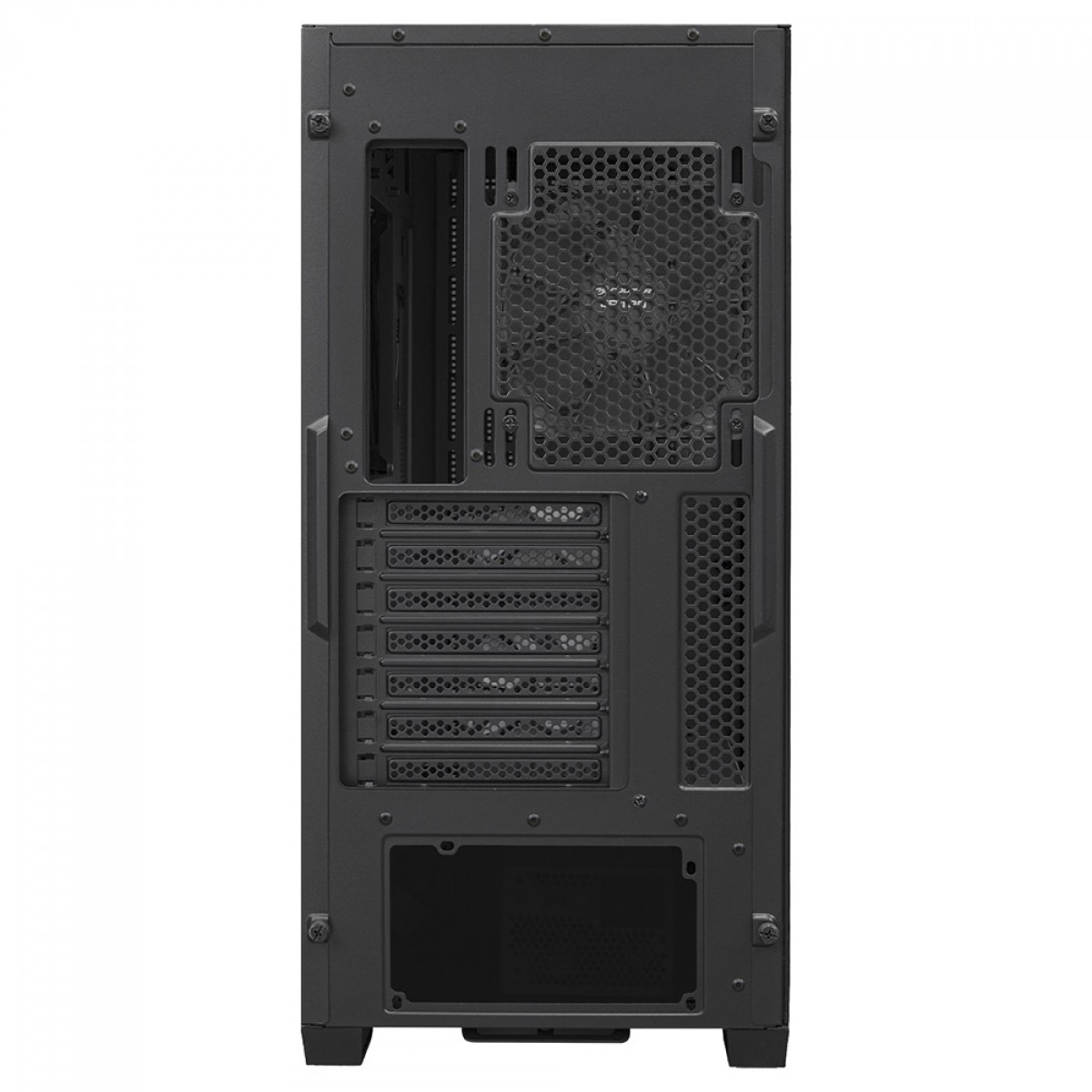 Gabinete Gamer Cougar Uniface, Mid Tower, Vidro Temperado, EATX, Com 2 Fans, Preto, 385C780.0005