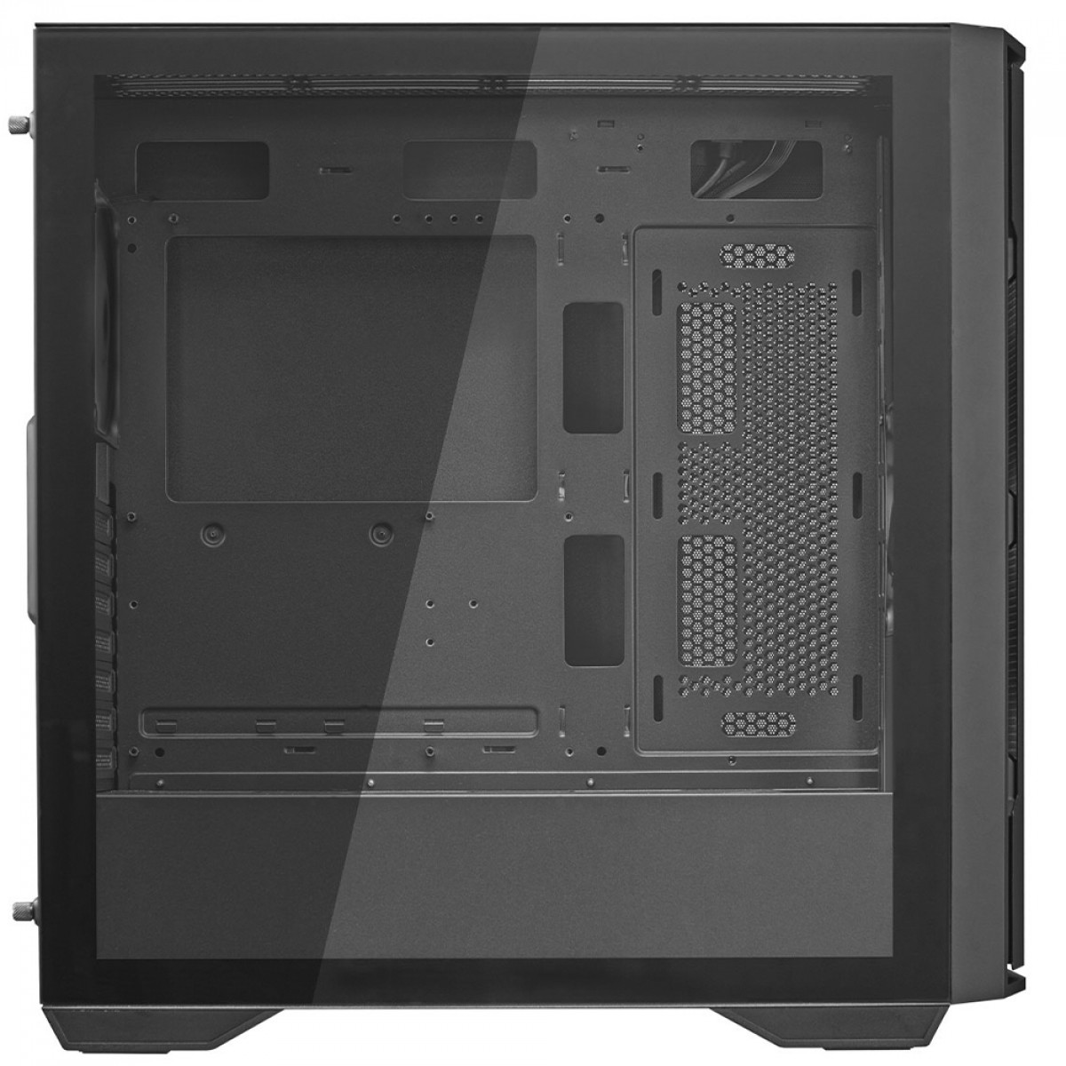 Gabinete Gamer Cougar Uniface, Mid Tower, Vidro Temperado, EATX, Com 2 Fans, Preto, 385C780.0005