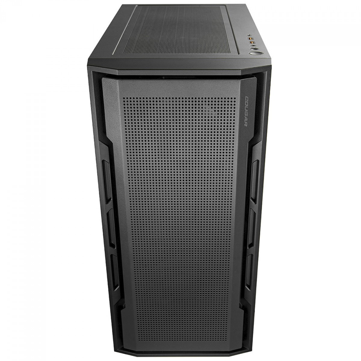 Gabinete Gamer Cougar Uniface, Mid Tower, Vidro Temperado, EATX, Com 2 Fans, Preto, 385C780.0005