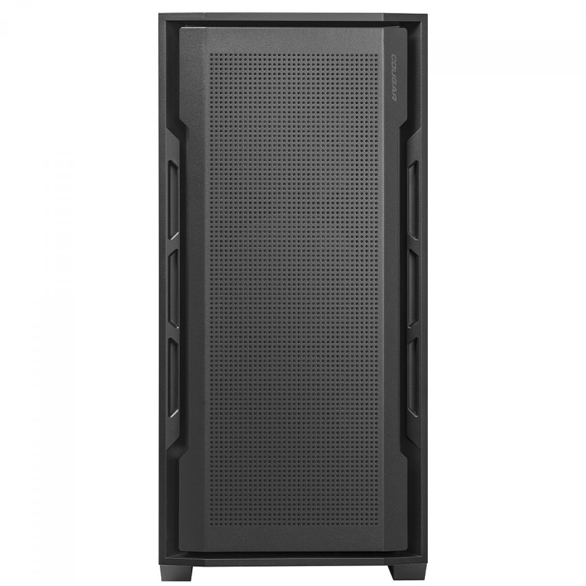 Gabinete Gamer Cougar Uniface, Mid Tower, Vidro Temperado, EATX, Com 2 Fans, Preto, 385C780.0005
