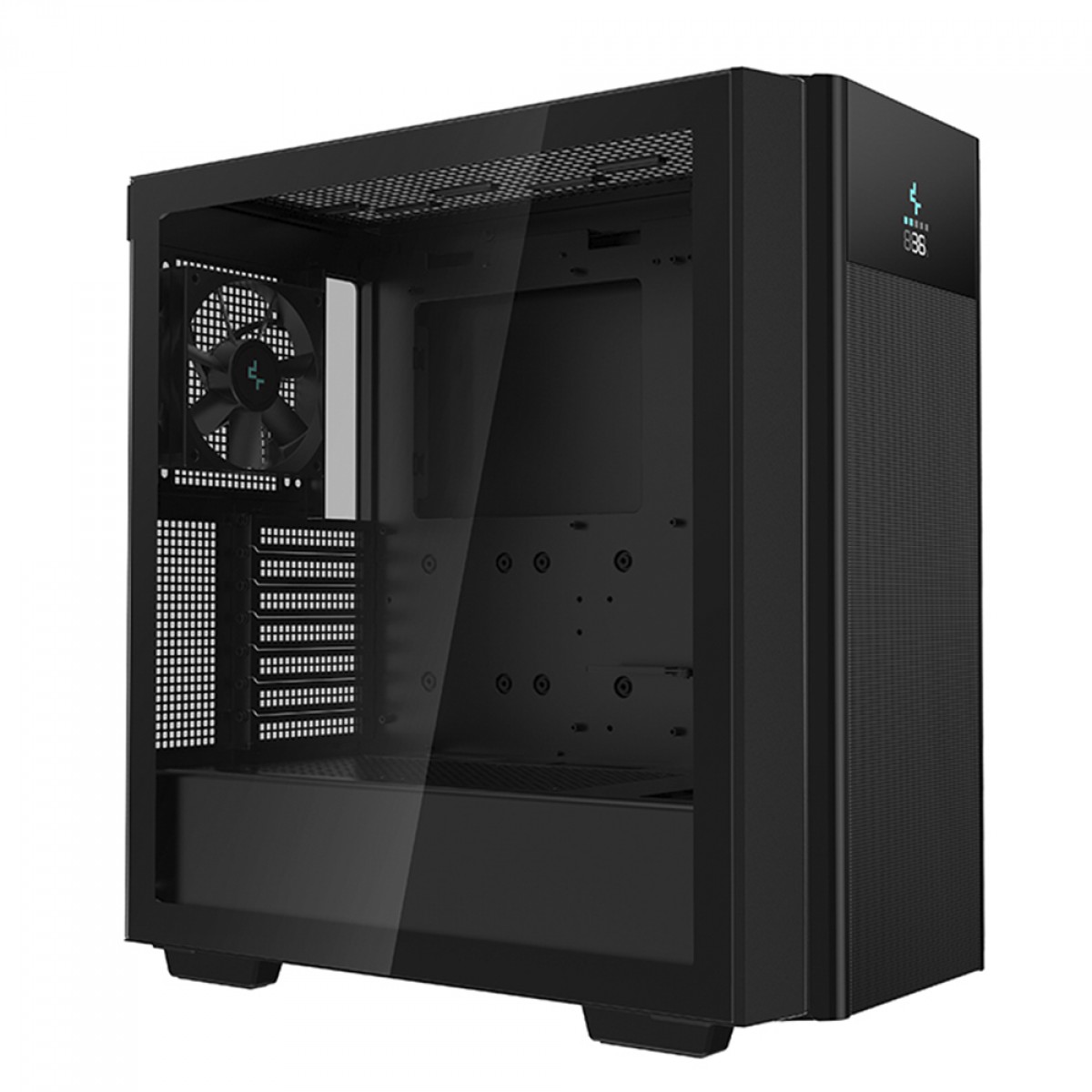 Gabinete Gamer DeepCool CH510 Mesh Digital, Mid Tower, Vidro Temperado, E-ATX, Black, Sem Fonte, Com 1 Fan, R-CH510-BKNSE1-G-1