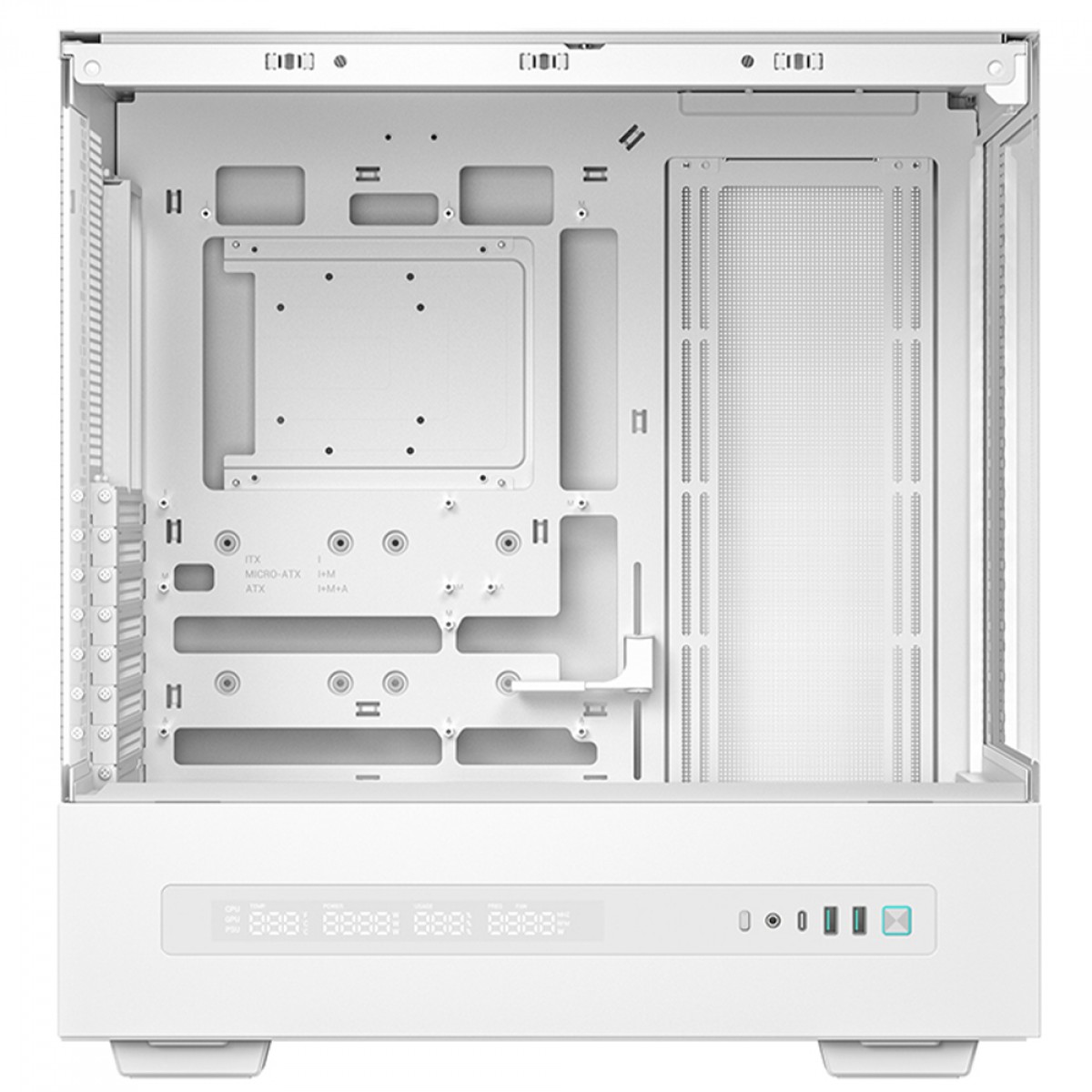 Gabinete Gamer DeepCool CH690 Digital WH, Mid Tower, Vidro Temperado, ATX, Sem Fonte, Sem Fans, Branco, R-CH690-WHNNA0D-G-1
