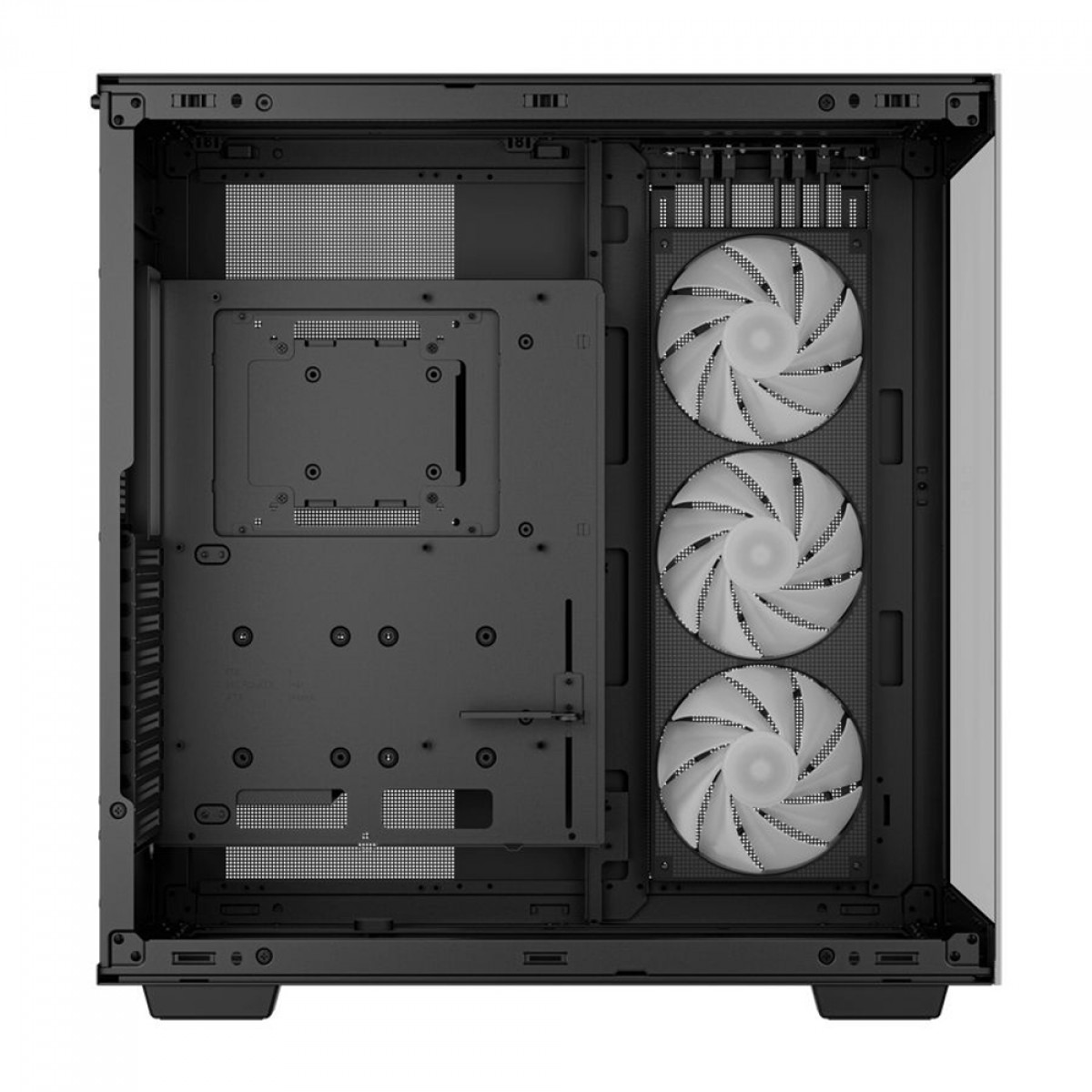 Gabinete Gamer DeepCool CH780, Full Tower, Vidro Temperado, E-ATX, Black, Sem Fonte, Com 3 Fans ARGB, CH780-BKADE41-G-1