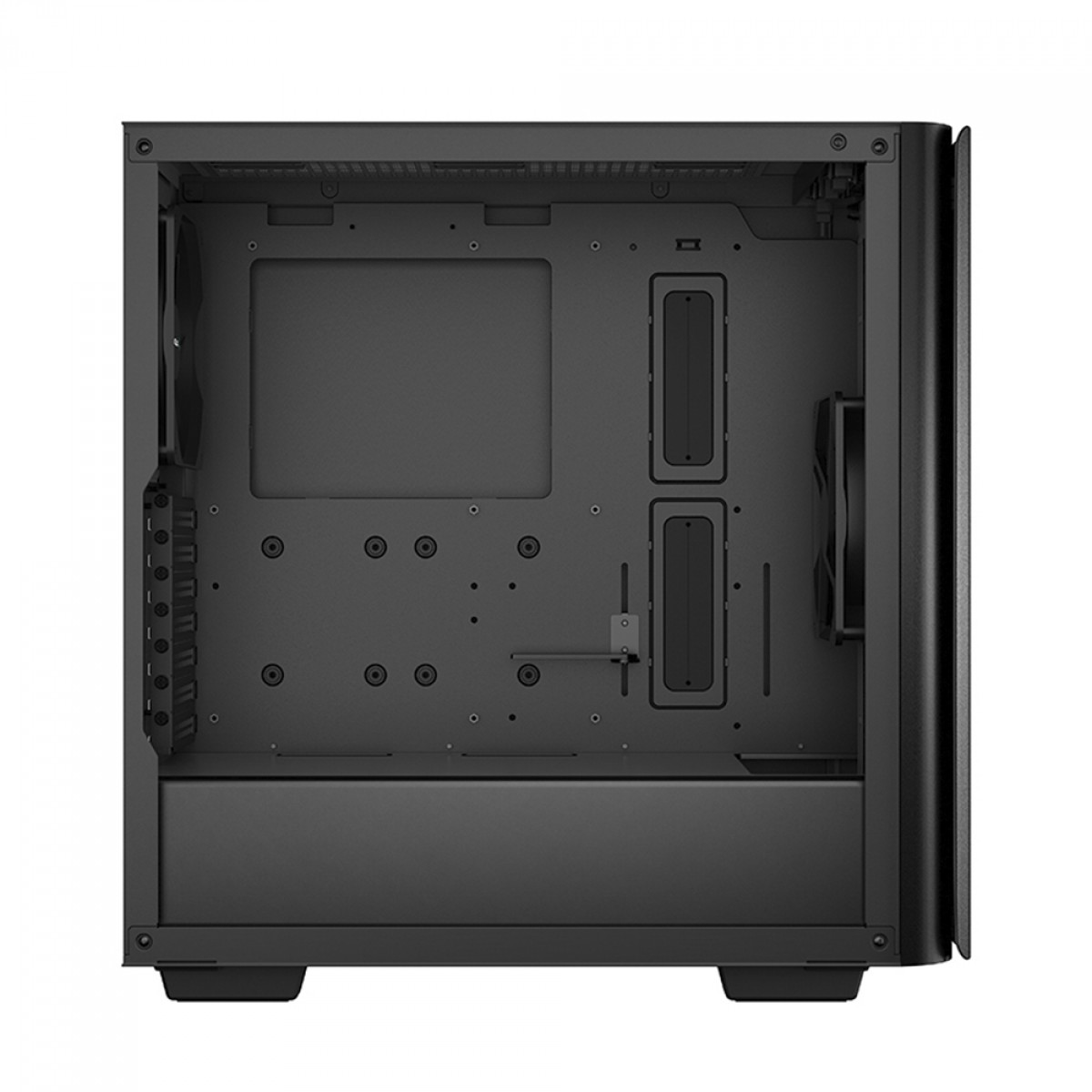Gabinete Gamer DeepCool CK500, Black, Mid Tower, Vidro Temperado, E-ATX, Sem Fonte, Com 2 Fans, R-CK500-BKNNE2-G-1