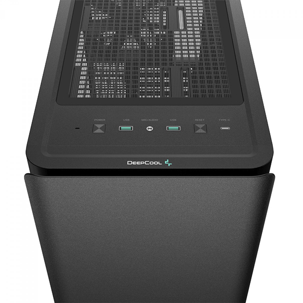 Gabinete Gamer DeepCool CK500, Black, Mid Tower, Vidro Temperado, E-ATX, Sem Fonte, Com 2 Fans, R-CK500-BKNNE2-G-1