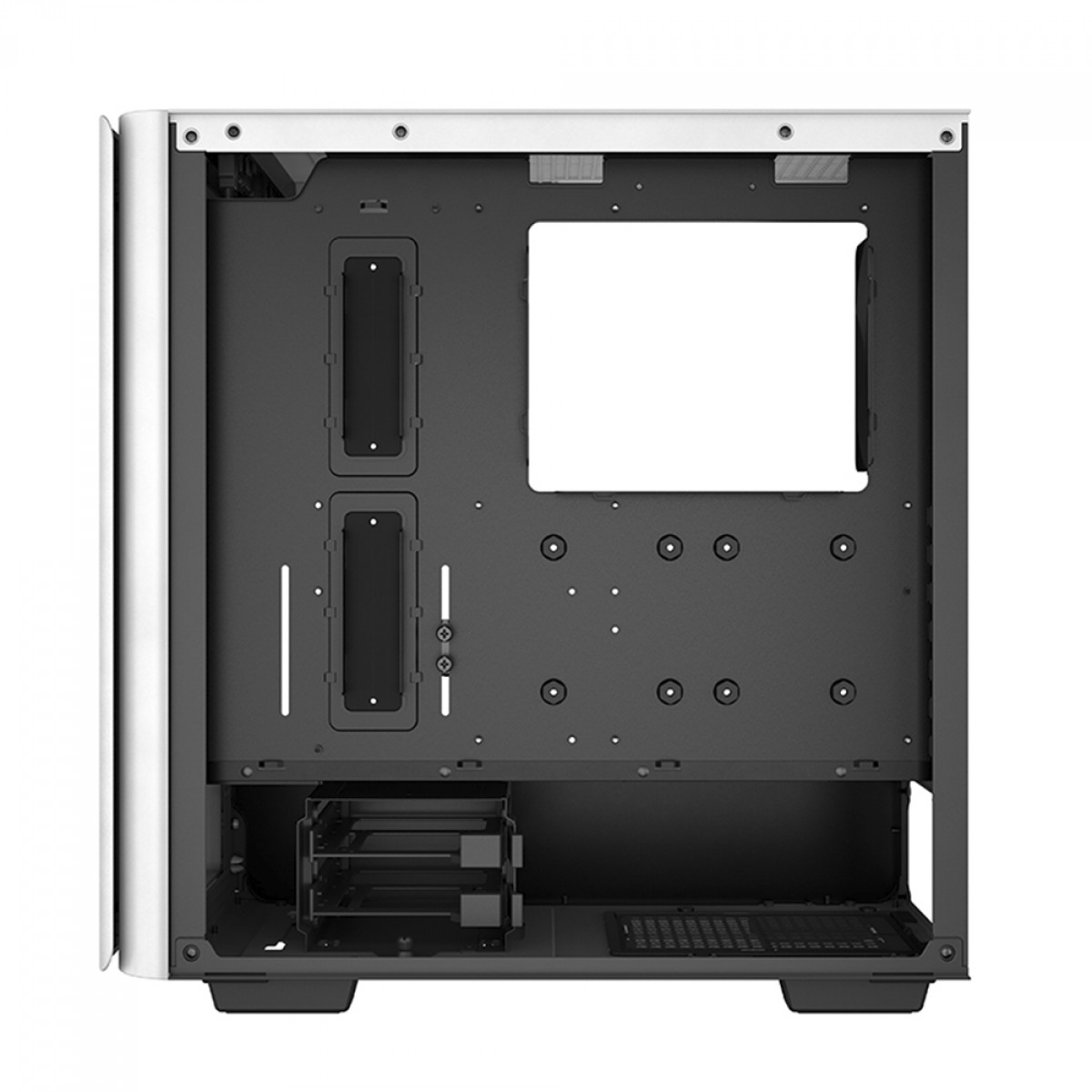Gabinete Gamer DeepCool CK500 WH, White, Mid Tower, Vidro Temperado, E-ATX, Sem Fonte, Com 2 Fans, R-CK500-WHNNE2-G-1