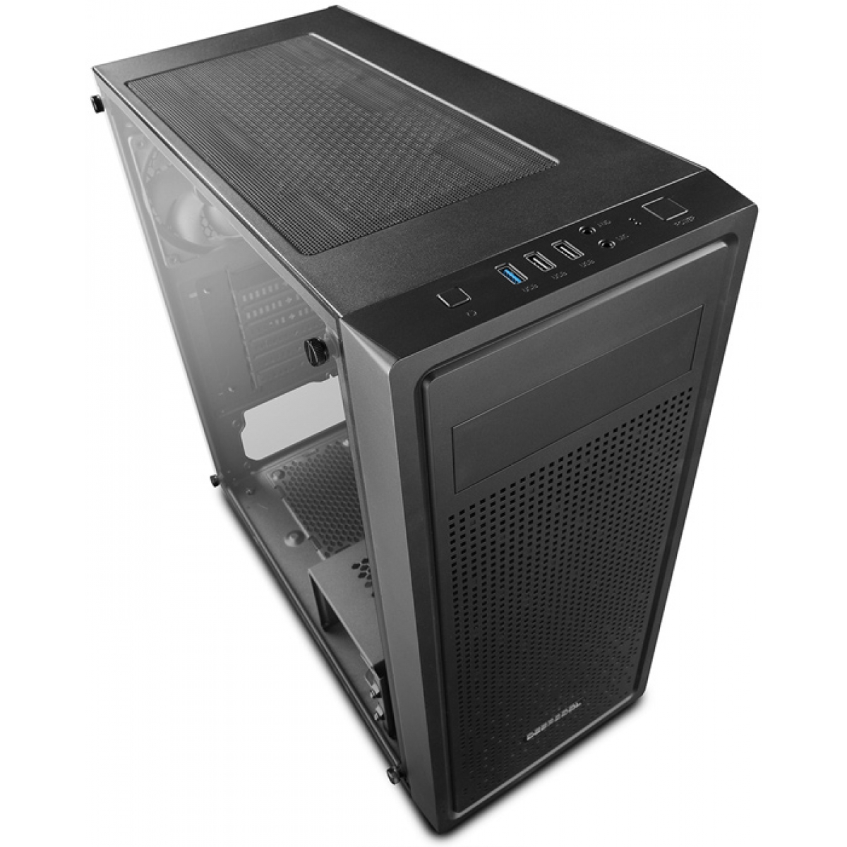 Gabinete Gamer DeepCool E-Shield, Mid Tower, Com 1 Fan, Back, Sem Fonte, DP-ATX-E-SHIELD