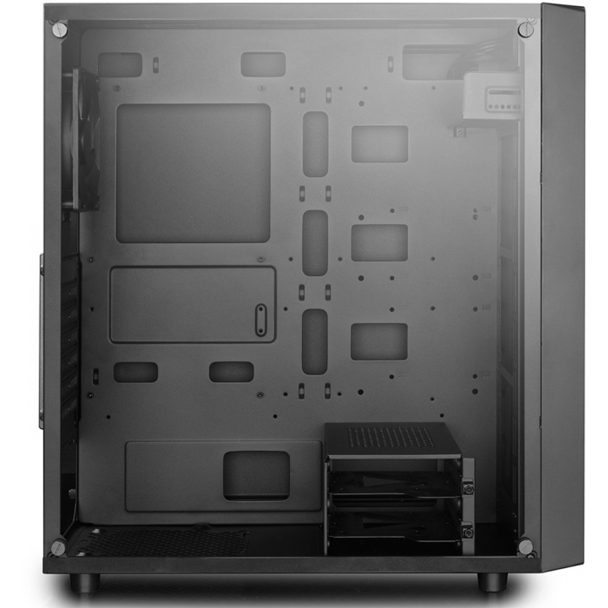 Gabinete Gamer DeepCool E-Shield, Mid Tower, Com 1 Fan, Back, Sem Fonte, DP-ATX-E-SHIELD