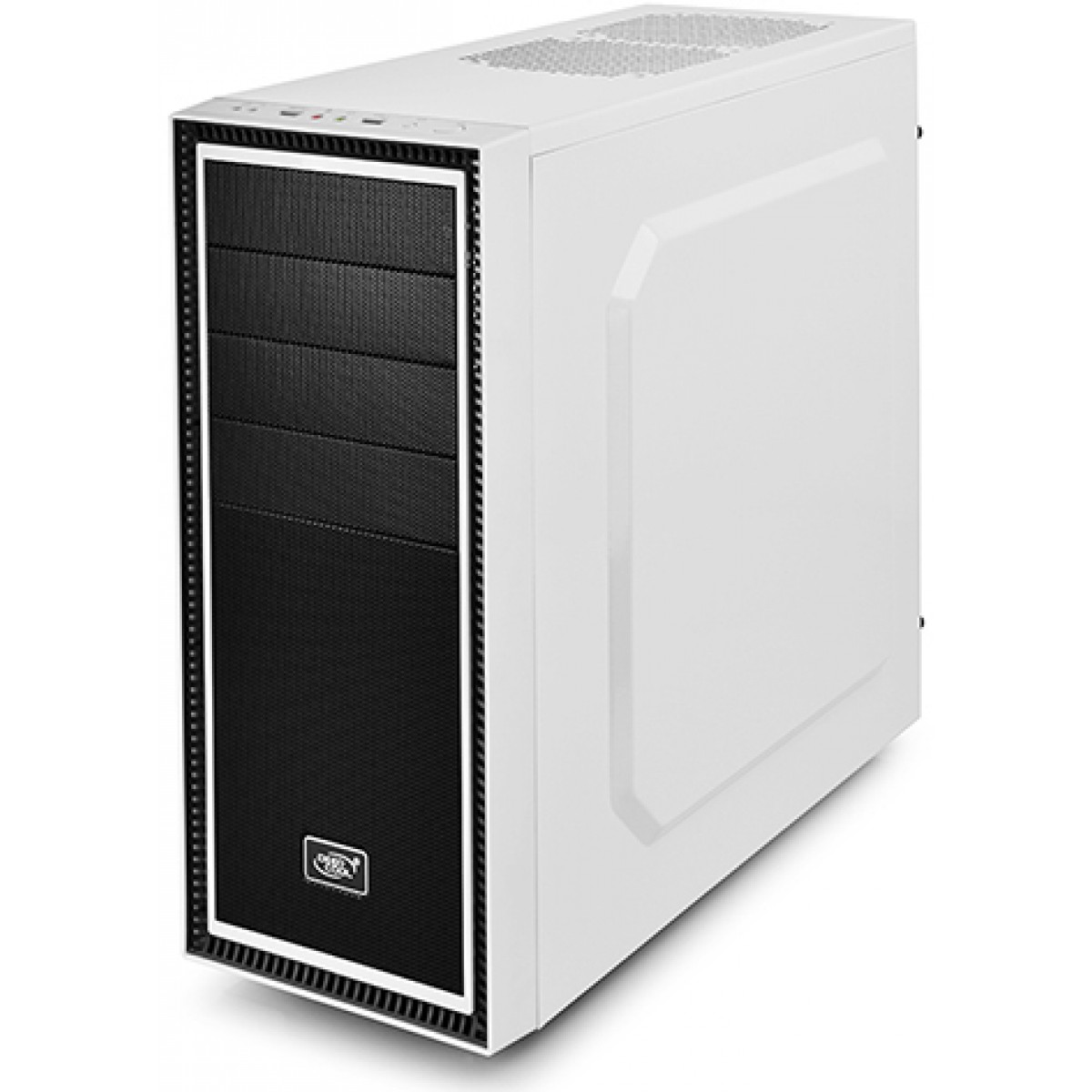 Gabinete Gamer DeepCool Tesseract WH, Mid Tower, Com 1 Fan, White, Sem Fonte, DP-CCATX-TSRWHBF