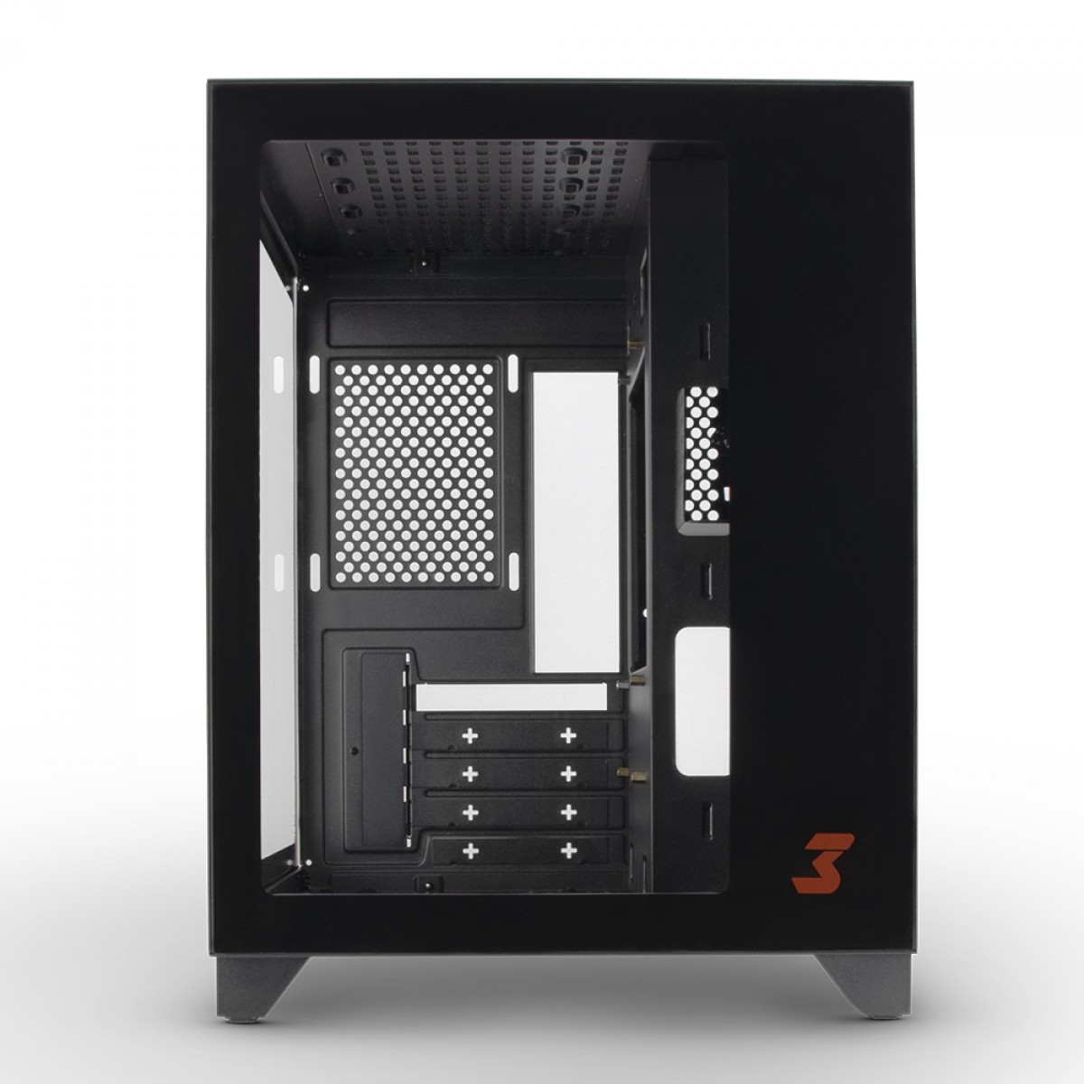 Gabinete Gamer DT3 Hyper Black, Mini Tower, Vidro Temperado, MATX, Sem Fonte, Sem Fan