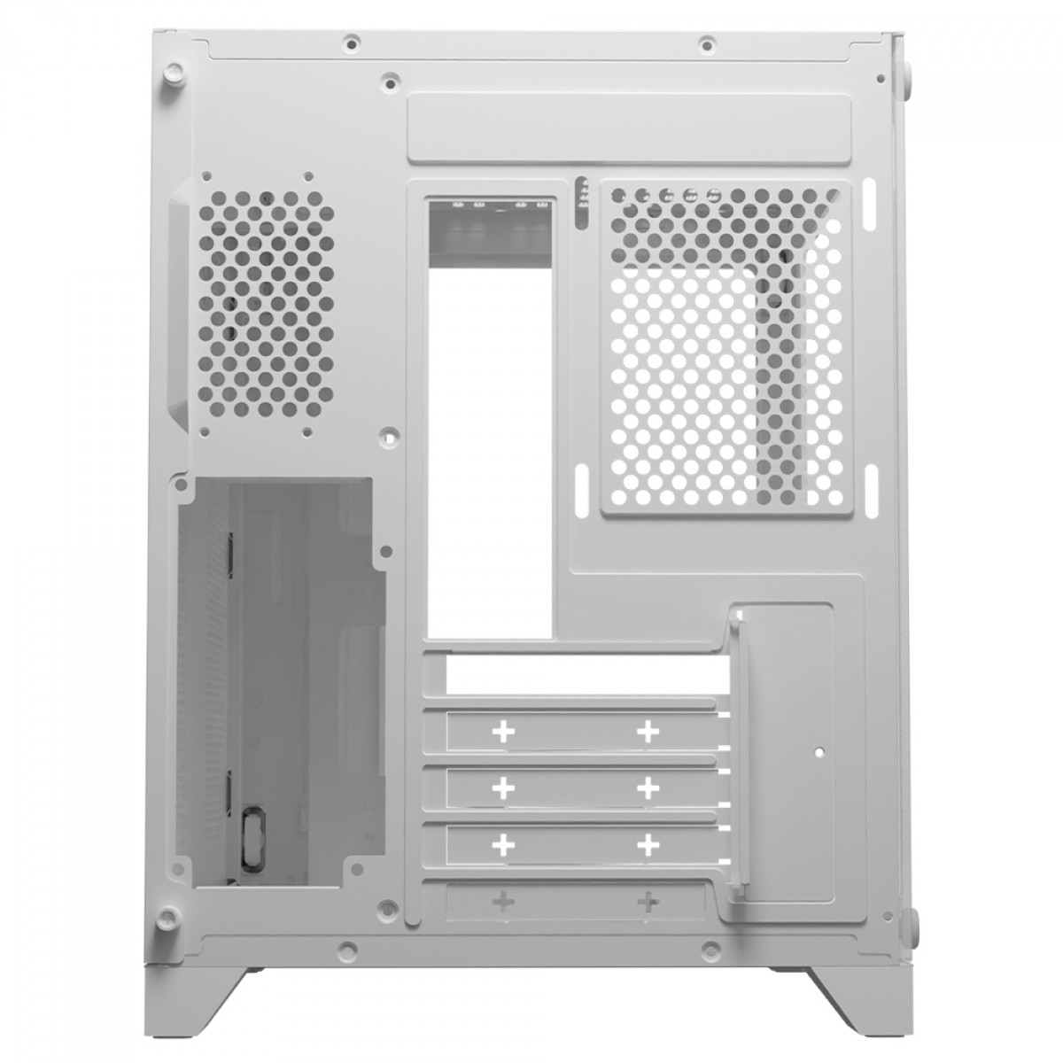 Gabinete Gamer DT3 Hyper White, Mini Tower, Vidro Temperado, MATX, Sem Fan, Branco