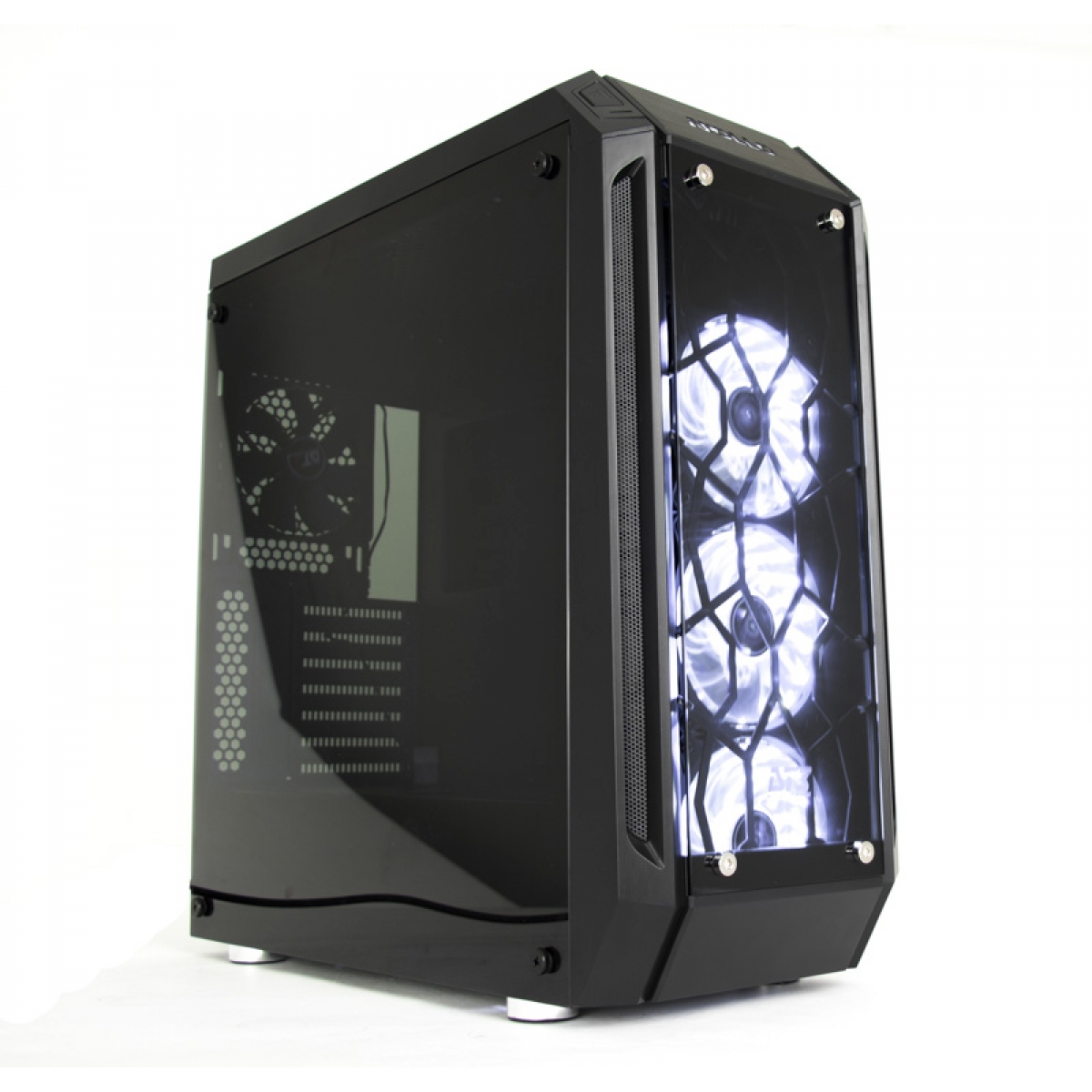 Gabinete Gamer DT3 Sports Apollo, Mid Tower, Vidro Temperado, Black, Sem Fonte, Sem Fan