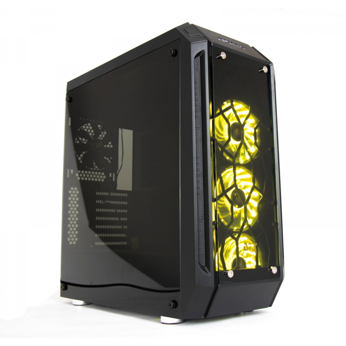 Gabinete Gamer DT3 Sports Apollo, Mid Tower, Vidro Temperado, Black, Sem Fonte, Sem Fan