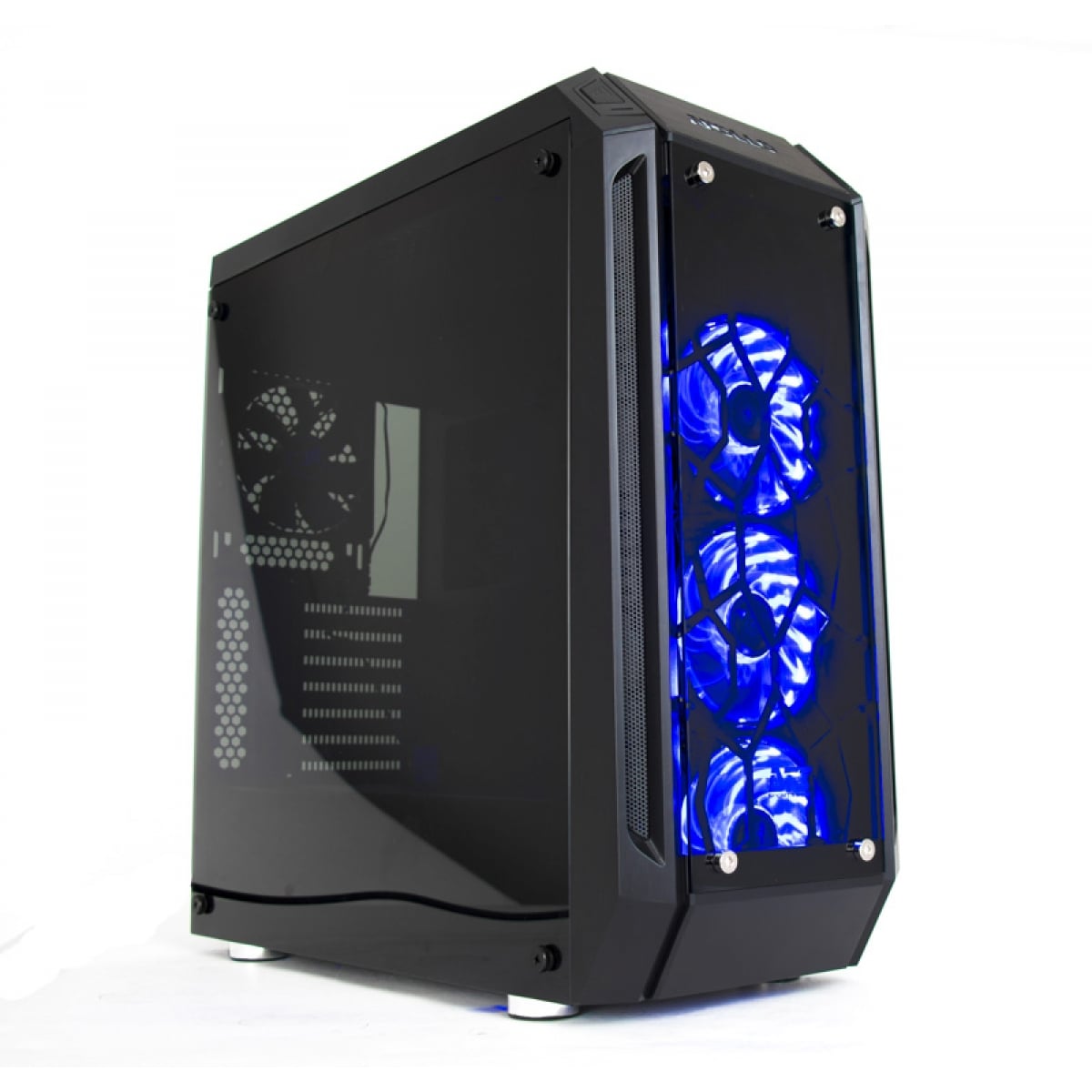Gabinete Gamer DT3 Sports Apollo, Mid Tower, Vidro Temperado, Black, Sem Fonte, Sem Fan