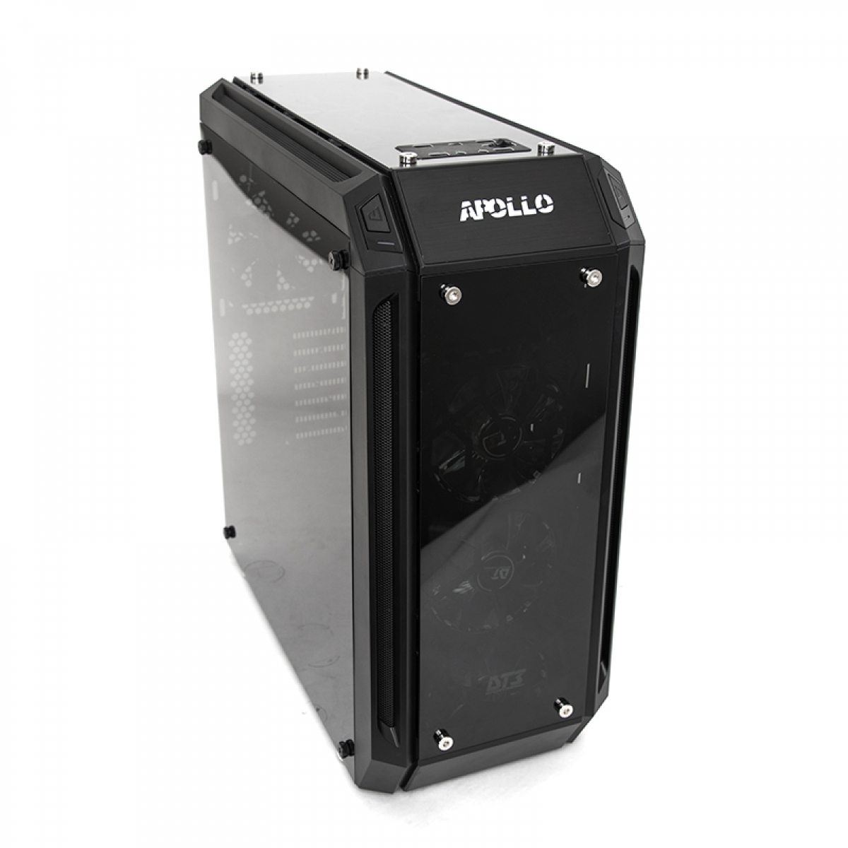 Gabinete Gamer DT3 Sports Apollo, Mid Tower, Vidro Temperado, Black, Sem Fonte, Sem Fan