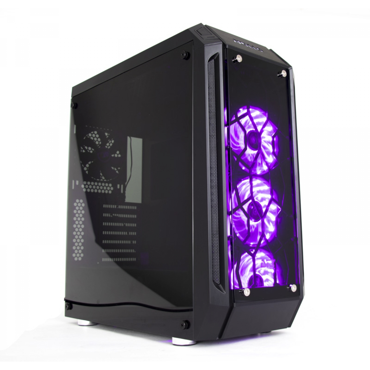 Gabinete Gamer DT3 Sports Apollo, Mid Tower, Vidro Temperado, Black, Sem Fonte, Sem Fan