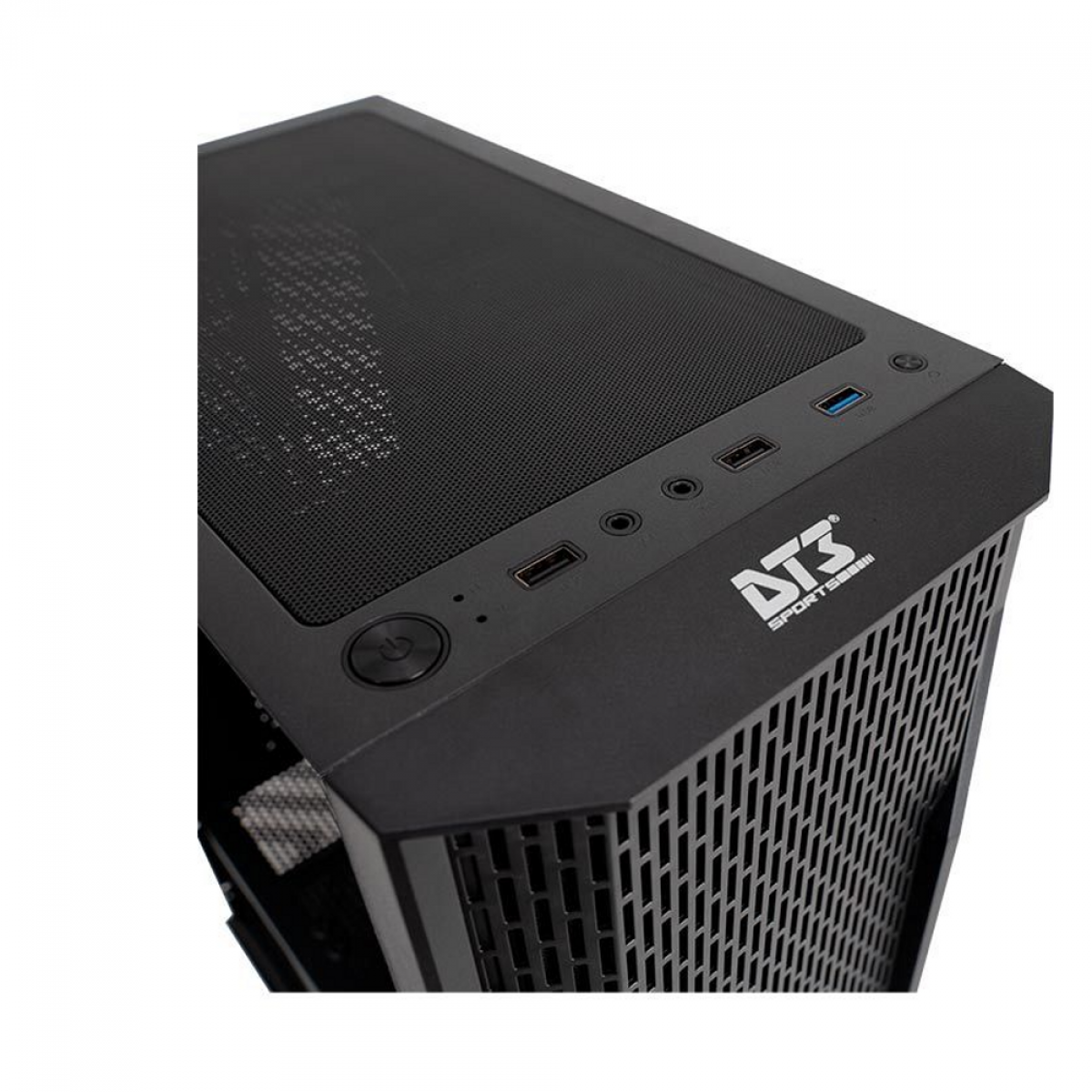 Gabinete Gamer DT3 Sports, Coliseu, Mid Tower, Acrílico, ATX, Black, 12199-2, Sem Fonte, Sem Fan