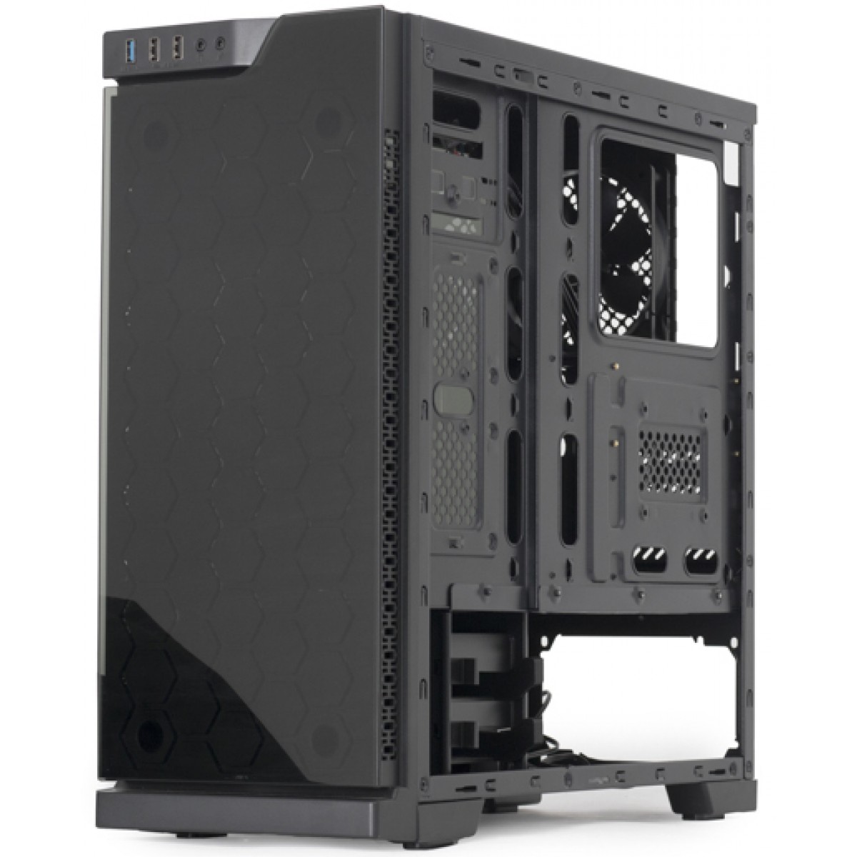 Gabinete Gamer DT3 Sports Edge Hyve 10609-6 Mid Tower Preto S/fonte