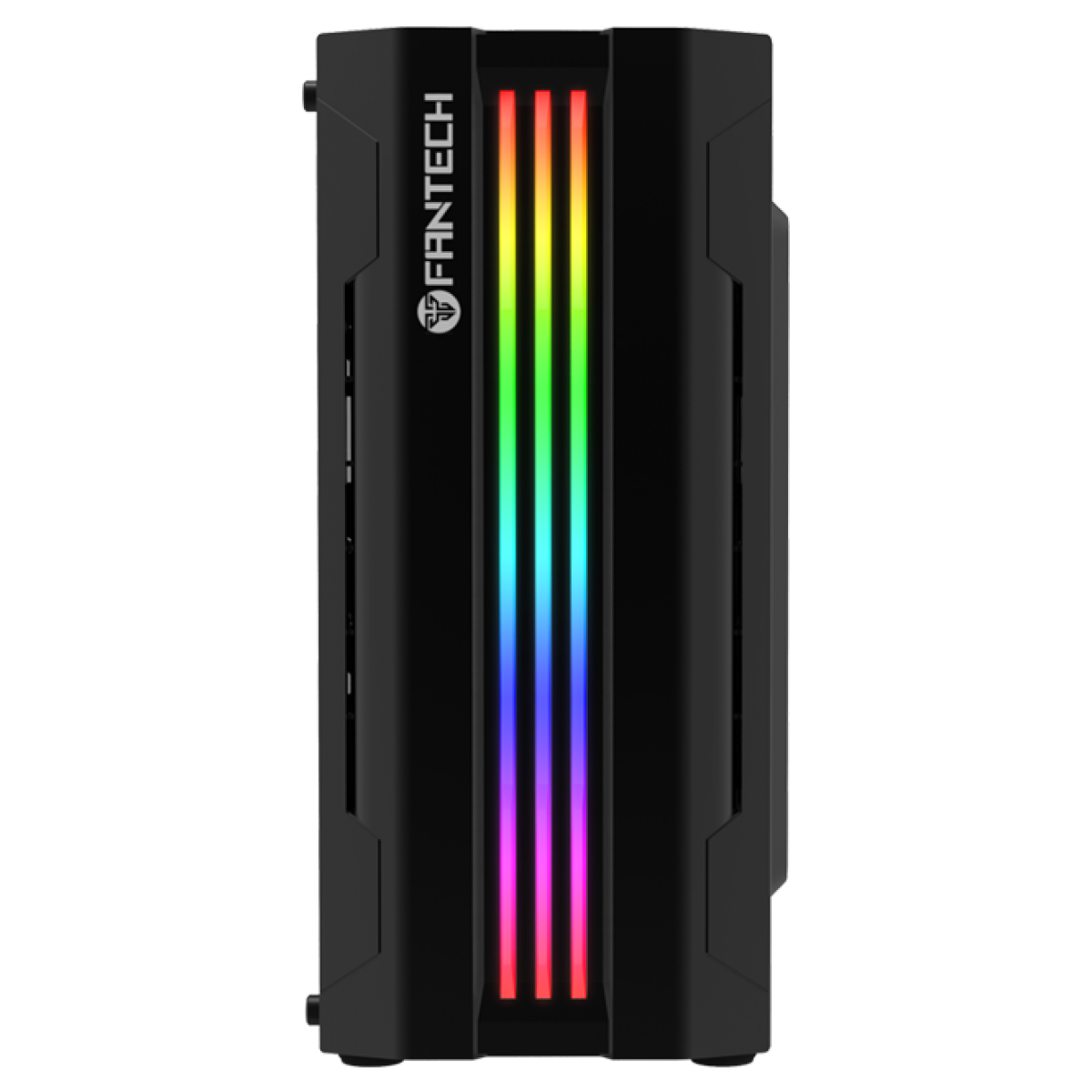 Gabinete Gamer Fantech Strike, Mid Tower, Vidro Temperado, Black, RGB, ATX, Sem Fonte, Sem Fan, CG72