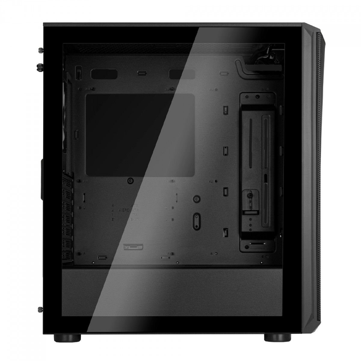 Gabinete Gamer SilverStone Fara 512Z V2, Mid Tower, ARGB, Vidro Temperado, ATX, Preto, Sem Fonte, Com 4 Fans, SST-FA512Z-BG-V2