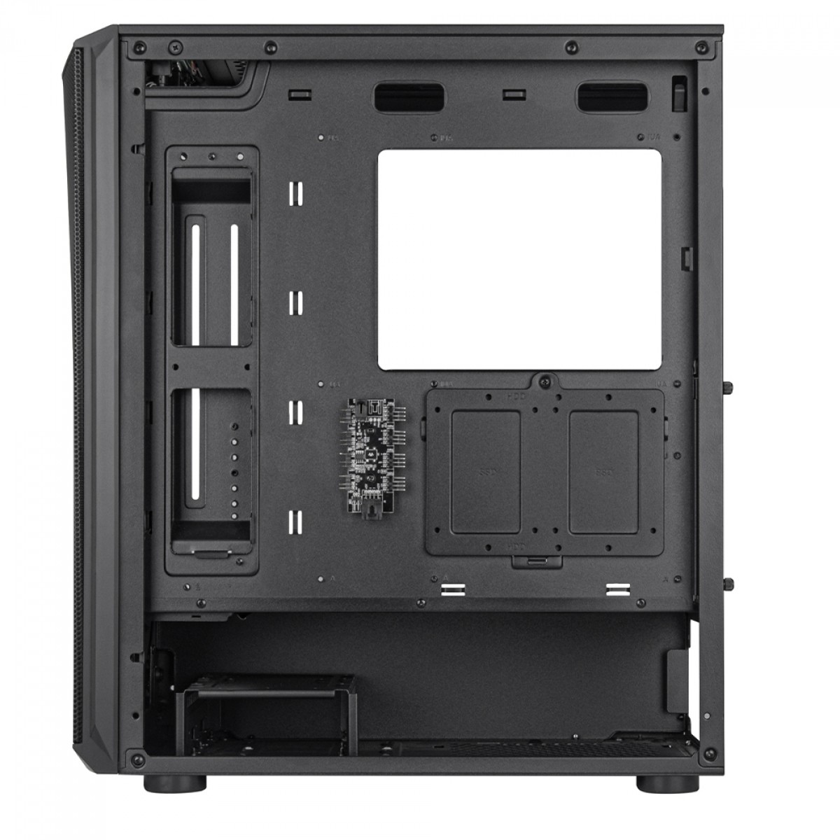 Gabinete Gamer SilverStone Fara 512Z V2, Mid Tower, ARGB, Vidro Temperado, ATX, Preto, Sem Fonte, Com 4 Fans, SST-FA512Z-BG-V2