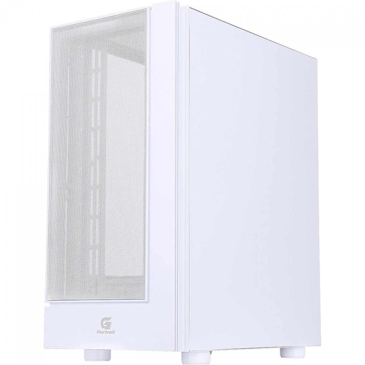 Gabinete Gamer Fortrek Cruiser, Mid Tower, RGB, Vidro Temperado, ATX, White, Sem Fonte, Com 3 Fans