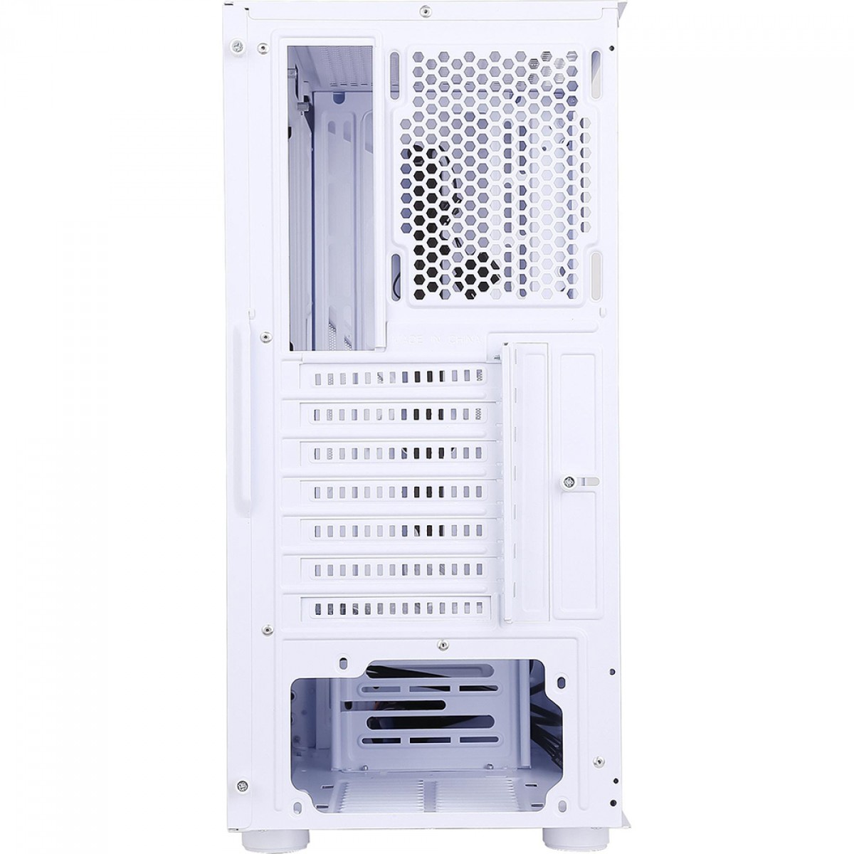 Gabinete Gamer Fortrek Cruiser, Mid Tower, RGB, Vidro Temperado, ATX, White, Sem Fonte, Com 3 Fans