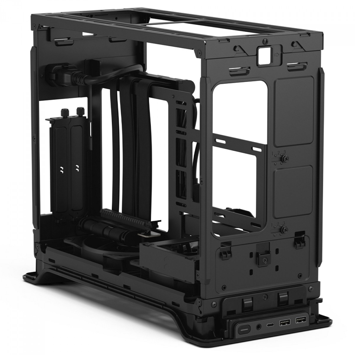 Gabinete Gamer Fractal Design Era 2, Mini Tower, Mini ITX, Sem Fonte, Com 2 Fans, Preto, FD-C-ERA2N-02