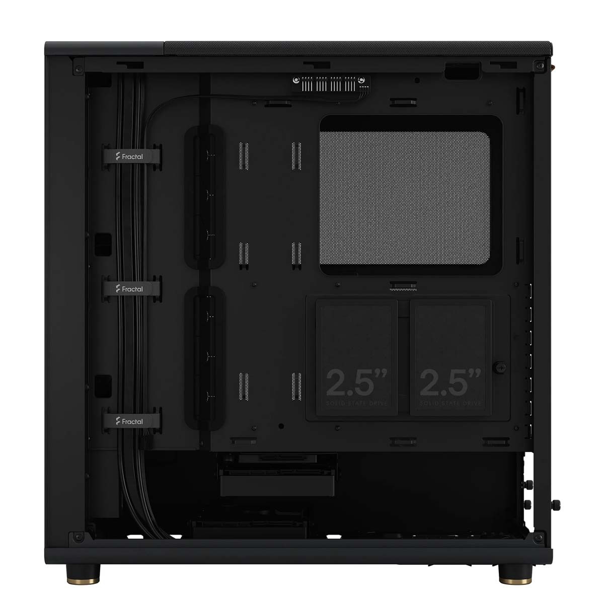 Gabinete Gamer Fractal Design North Chalk, Mid Tower, Mesh, ATX, Sem Fonte, Com 2 Fans, Black, FD-C-NOR1C-01